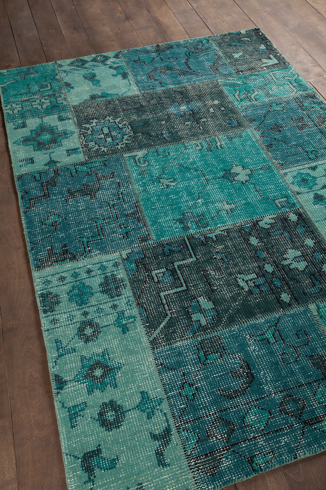 Fusion Wool Rectangular Hand-knotted Rug