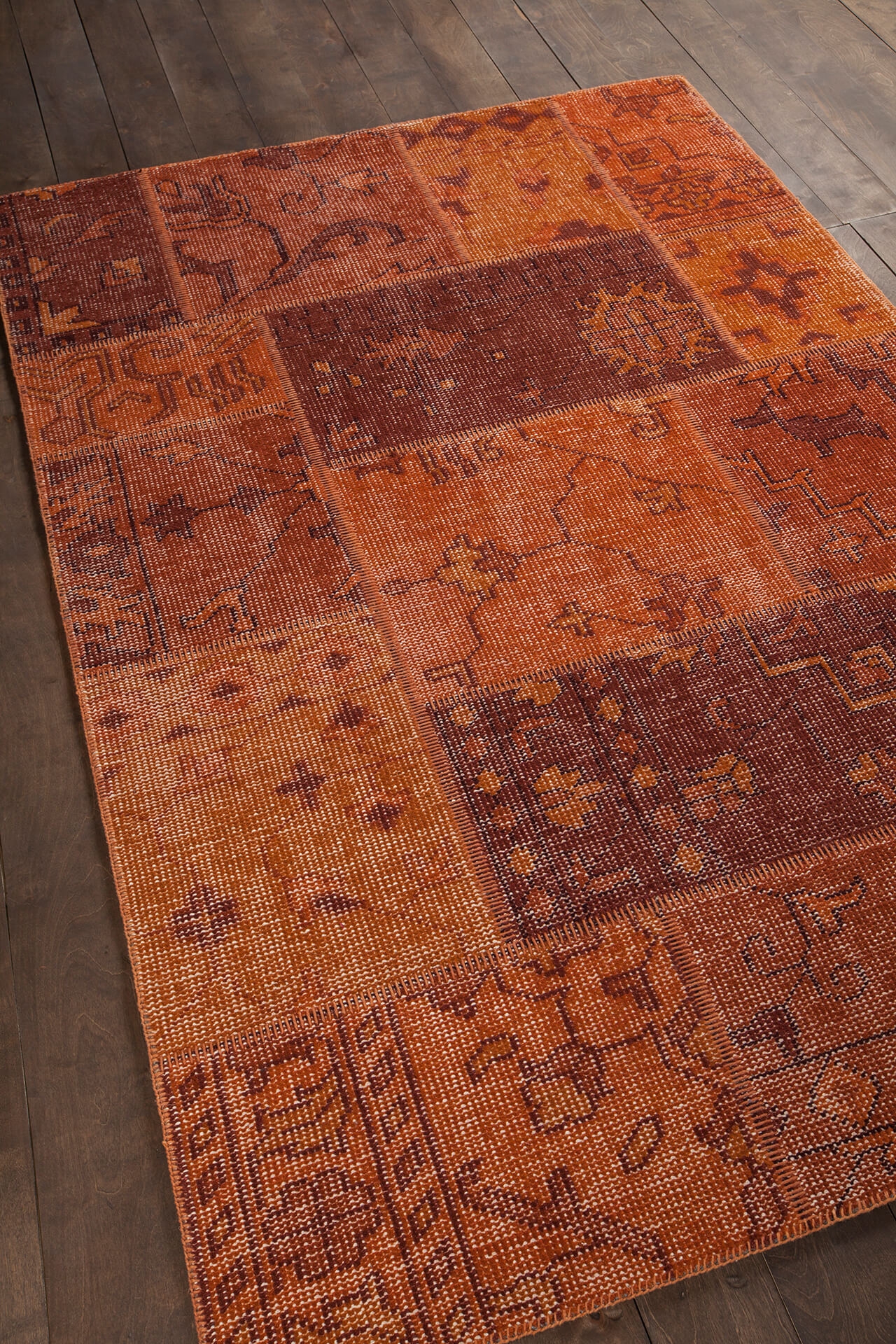 Fusion Wool Rectangular Hand-knotted Rug, 5' x 7'6"