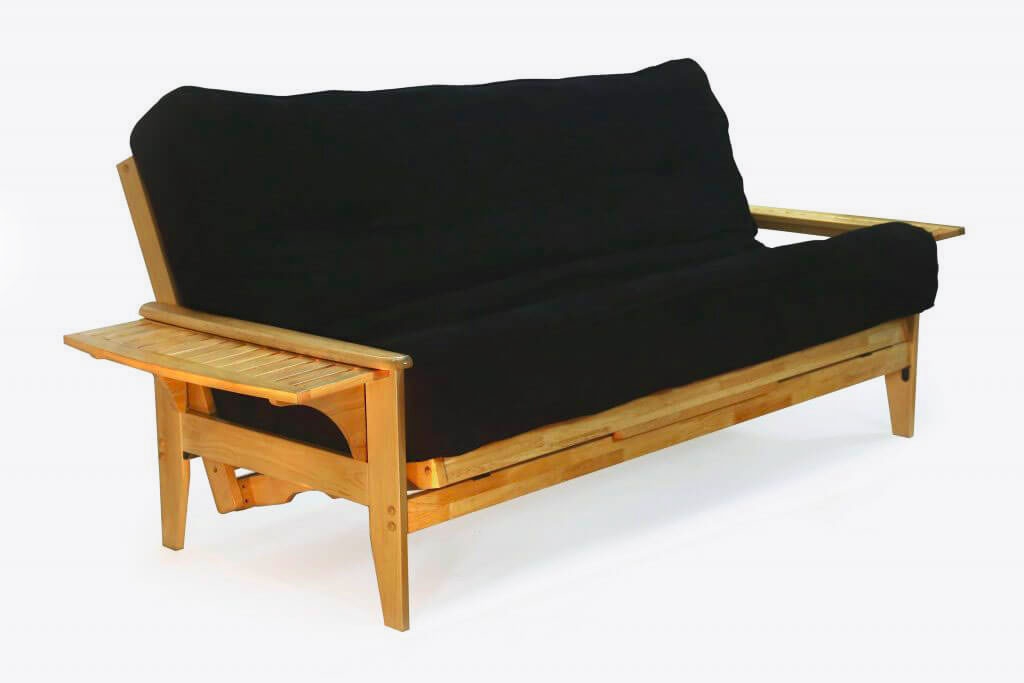 Night & Day Naples Wood Futon Black