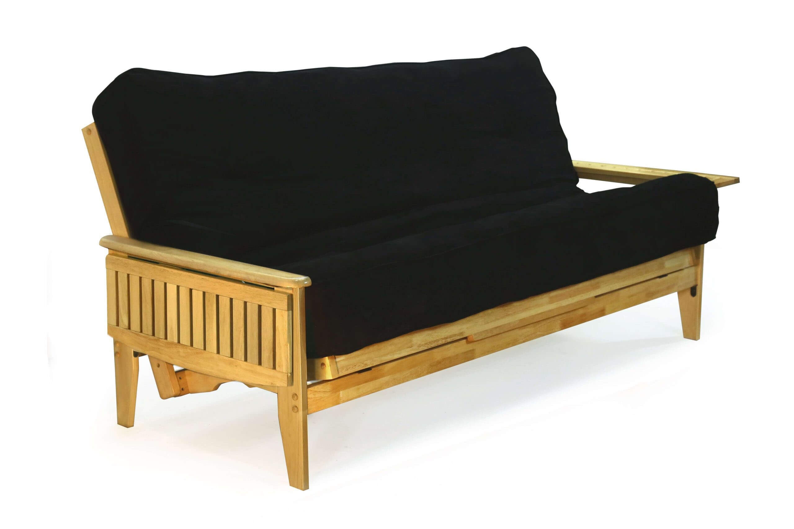 Night & Day Naples Wood Futon WIth Black