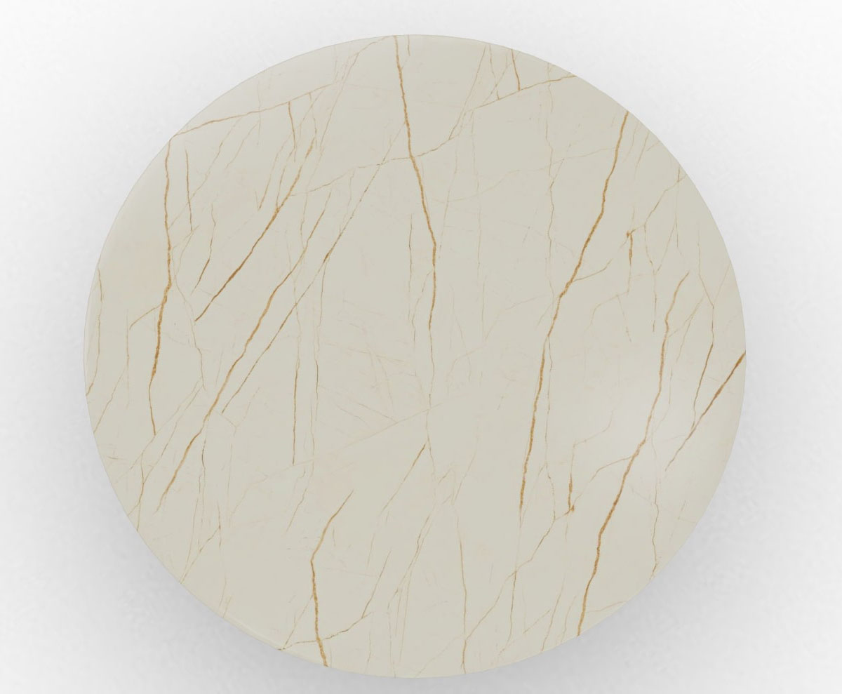 Twins Metal/Ceramic Round Dining Table