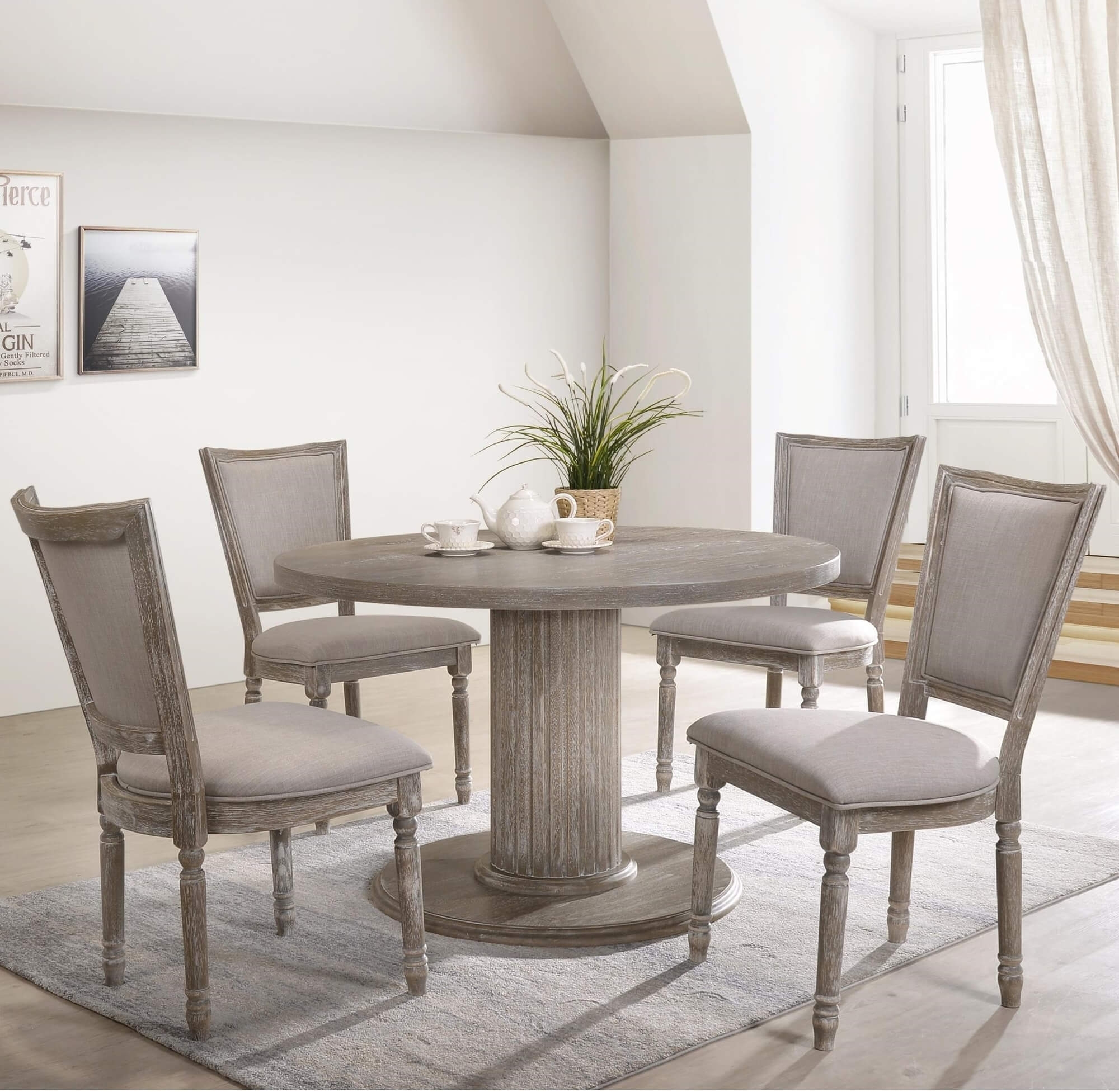 Gabrian Wood Round Dining Table