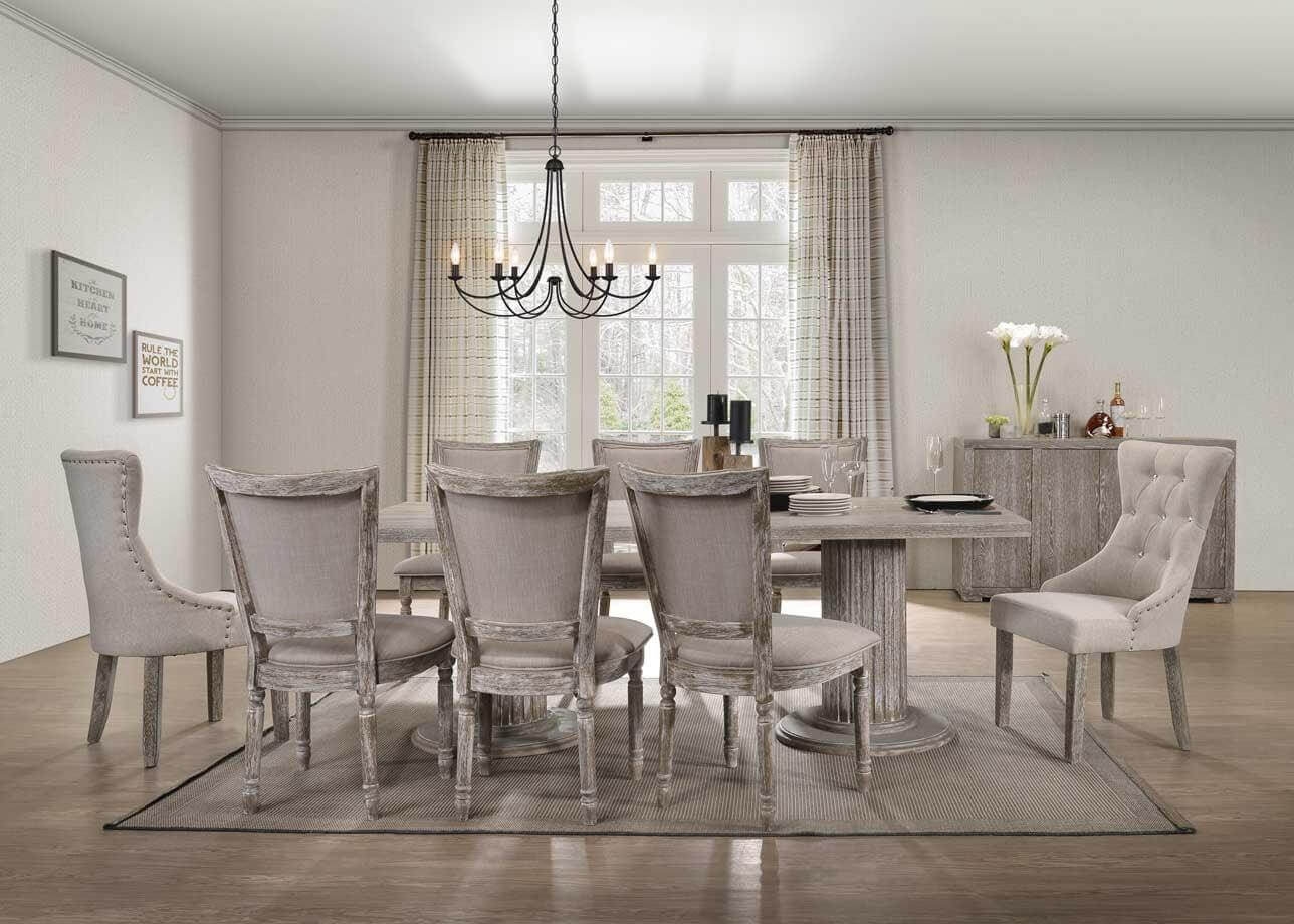 Gabrian Wood Rectangular Dining Table