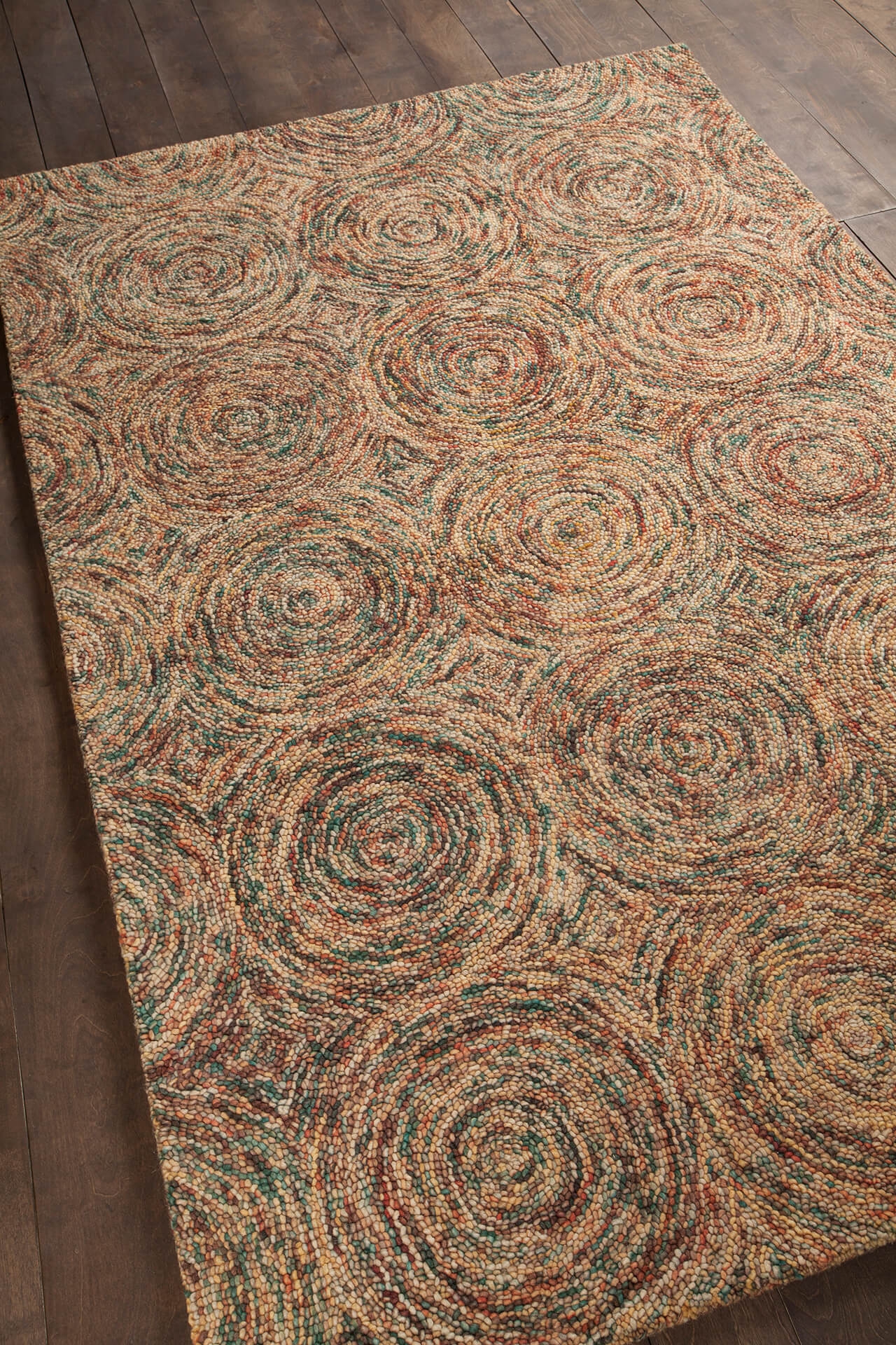 Galaxy Wool Rectangular Hand-knotted Rug, 5' x 7'6"