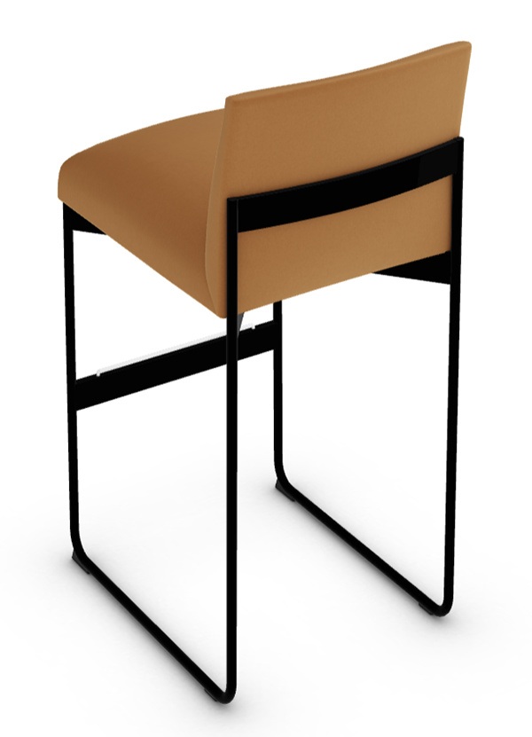 Gala Fabric/Metal Customizable Counter Stool