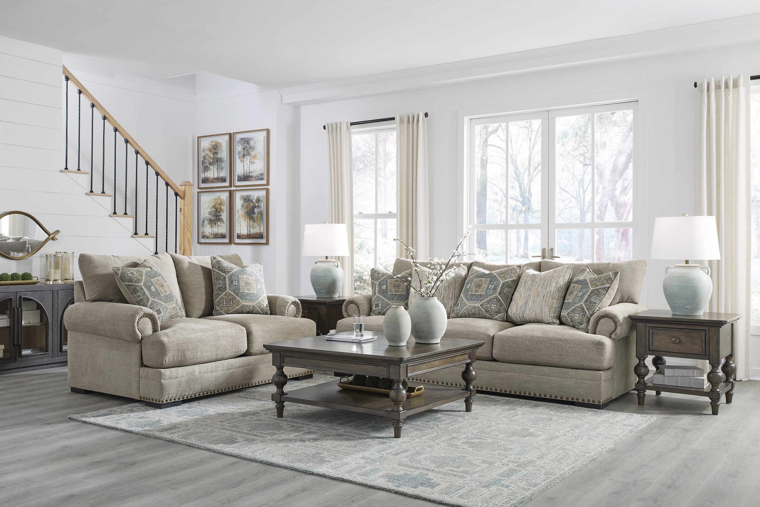 Galemore Fabric Living Room Set