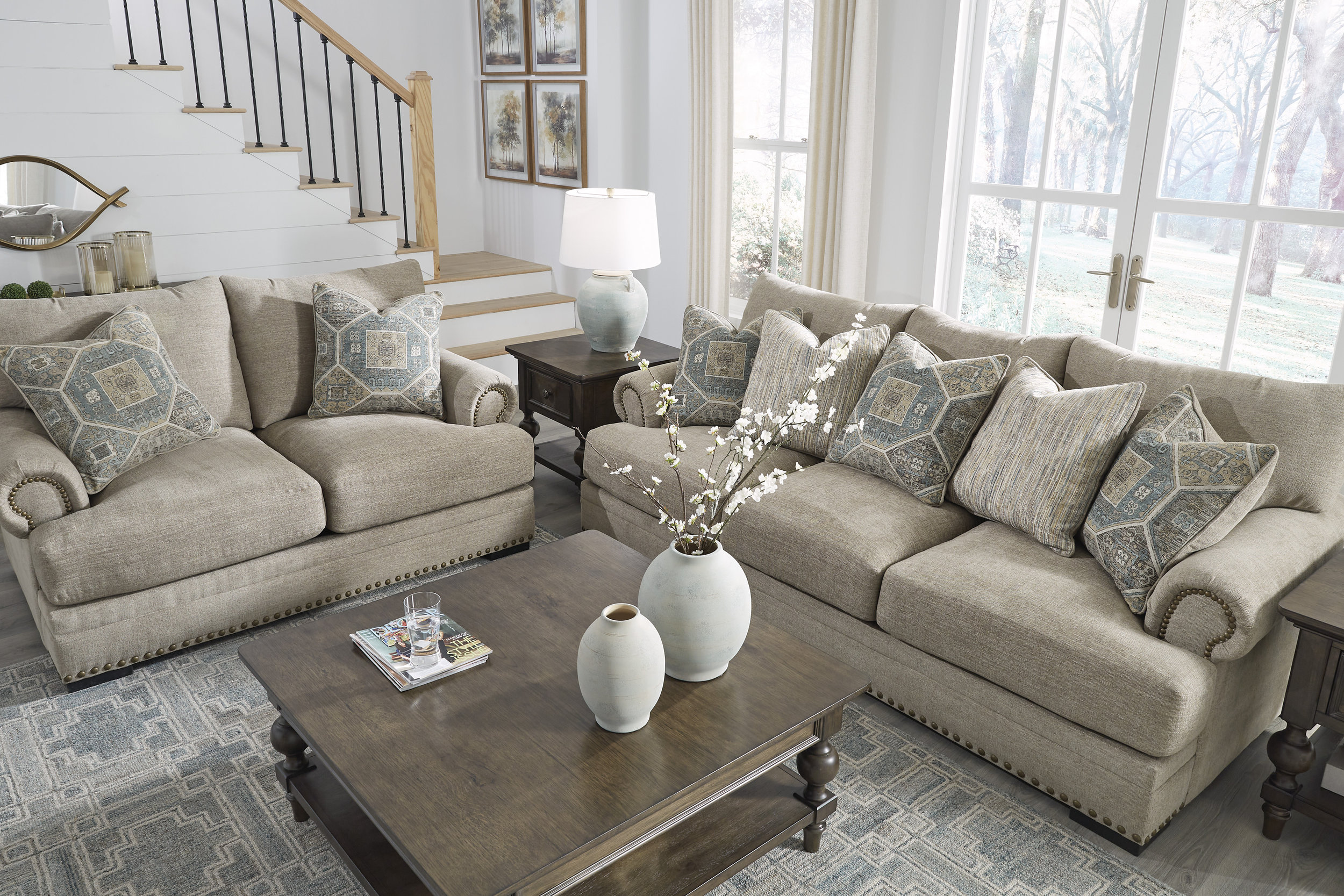 Galemore Fabric Living Room Set