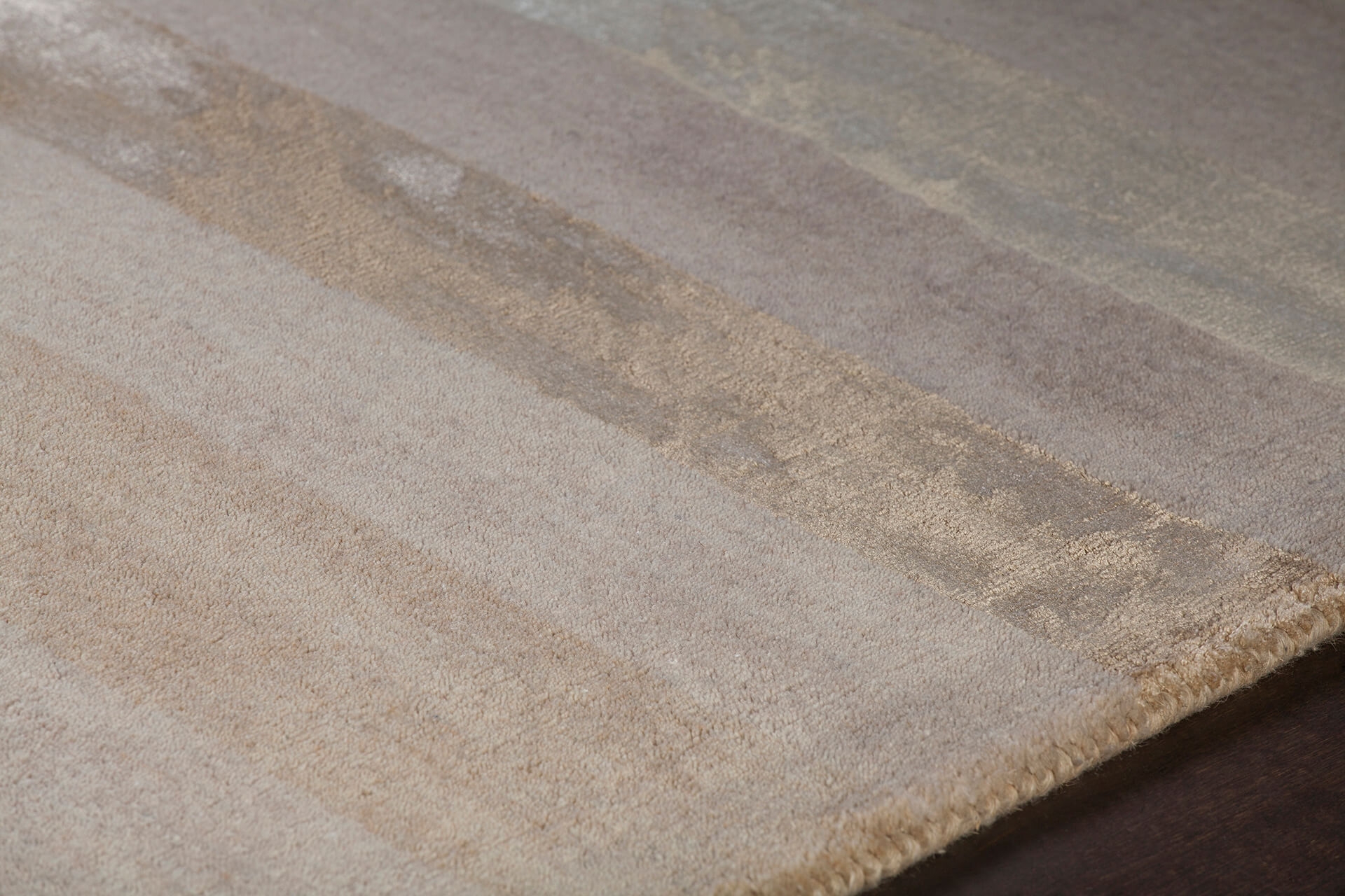 Gardenia Wool/Viscose Rectangular Hand-woven Rug, 9' x 13'