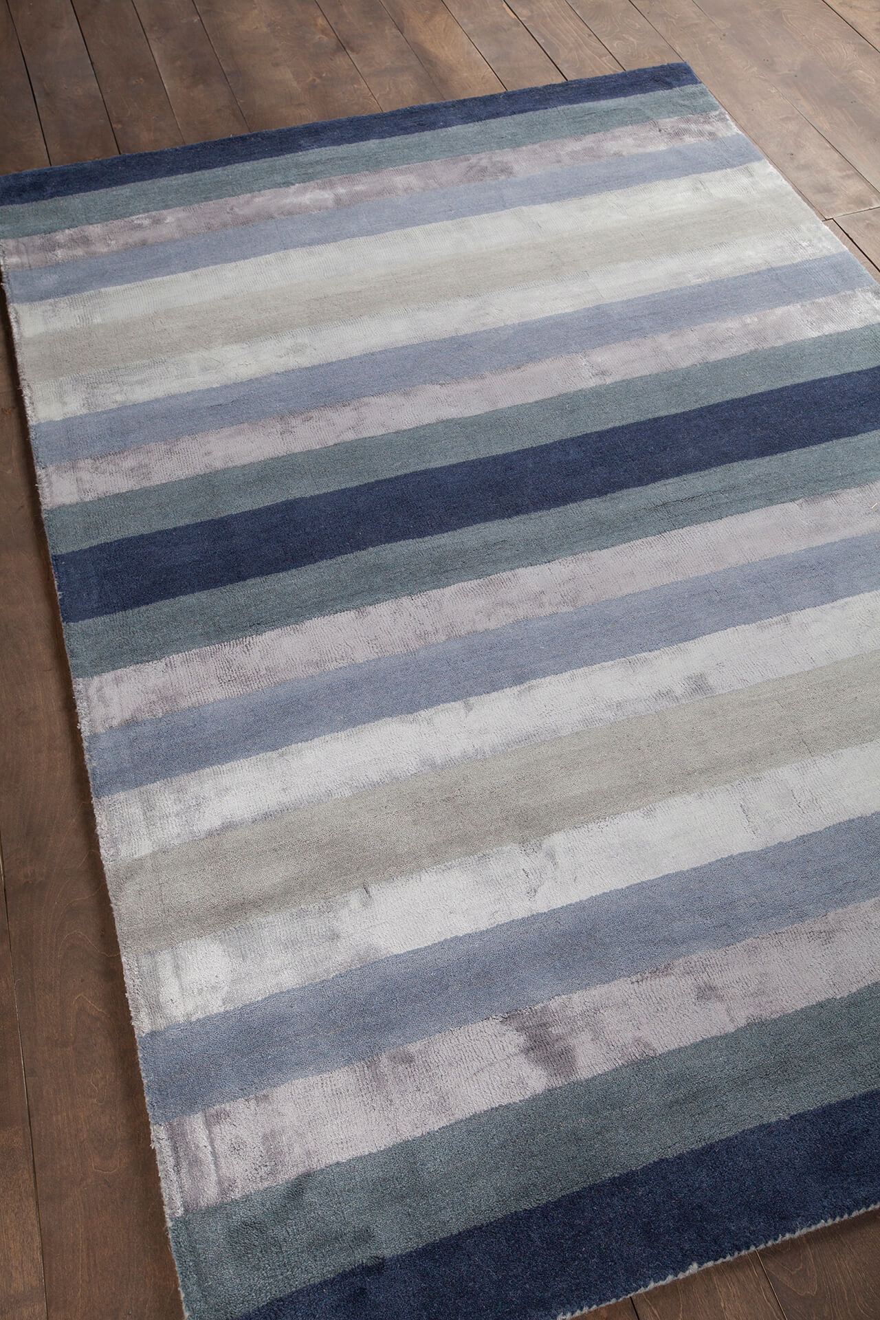 Gardenia Wool/Viscose Rectangular Hand-woven Rug, 9' x 13'