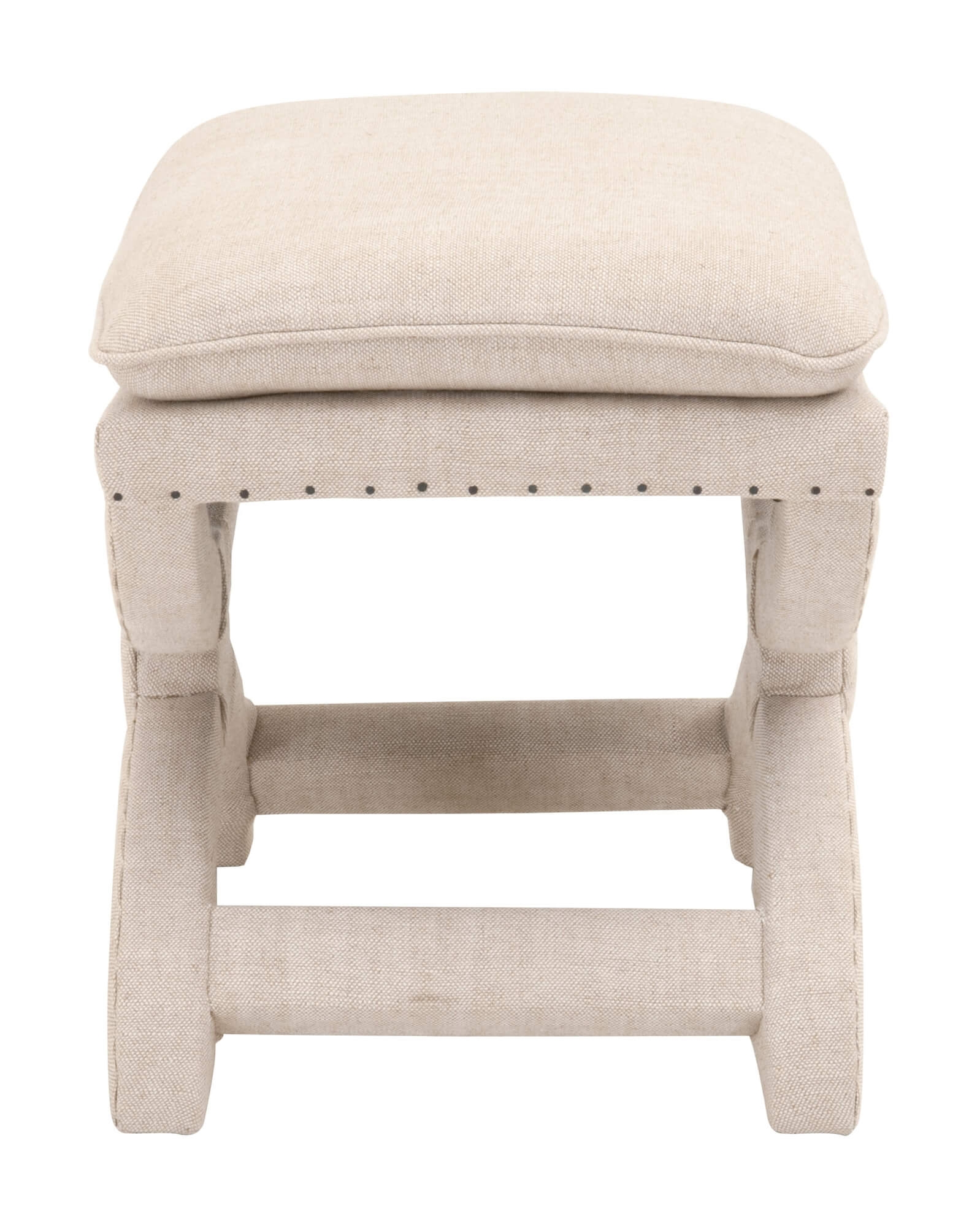 Gaston Fabric Fully Upholstered Ottoman