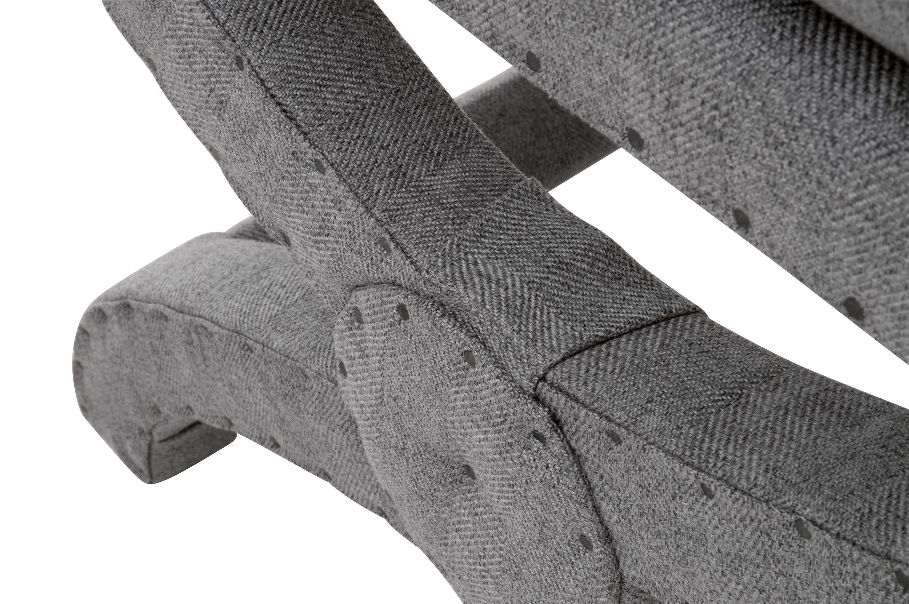 Gaston Fabric Fully Upholstered Ottoman