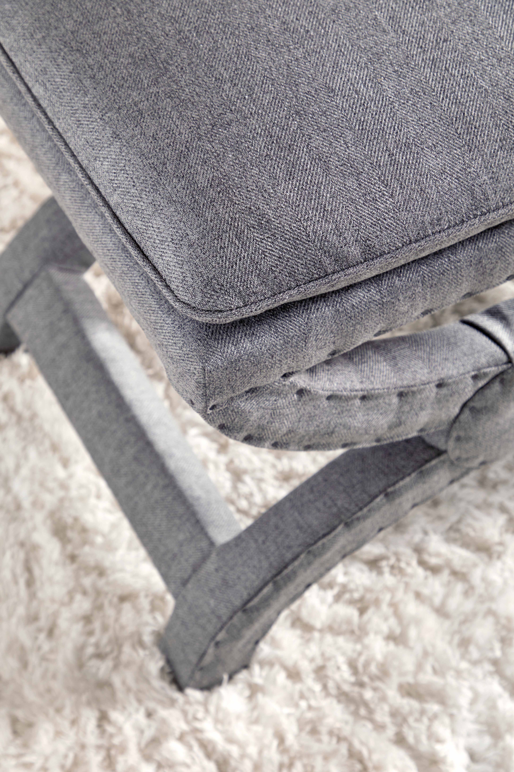 Gaston Fabric Fully Upholstered Ottoman
