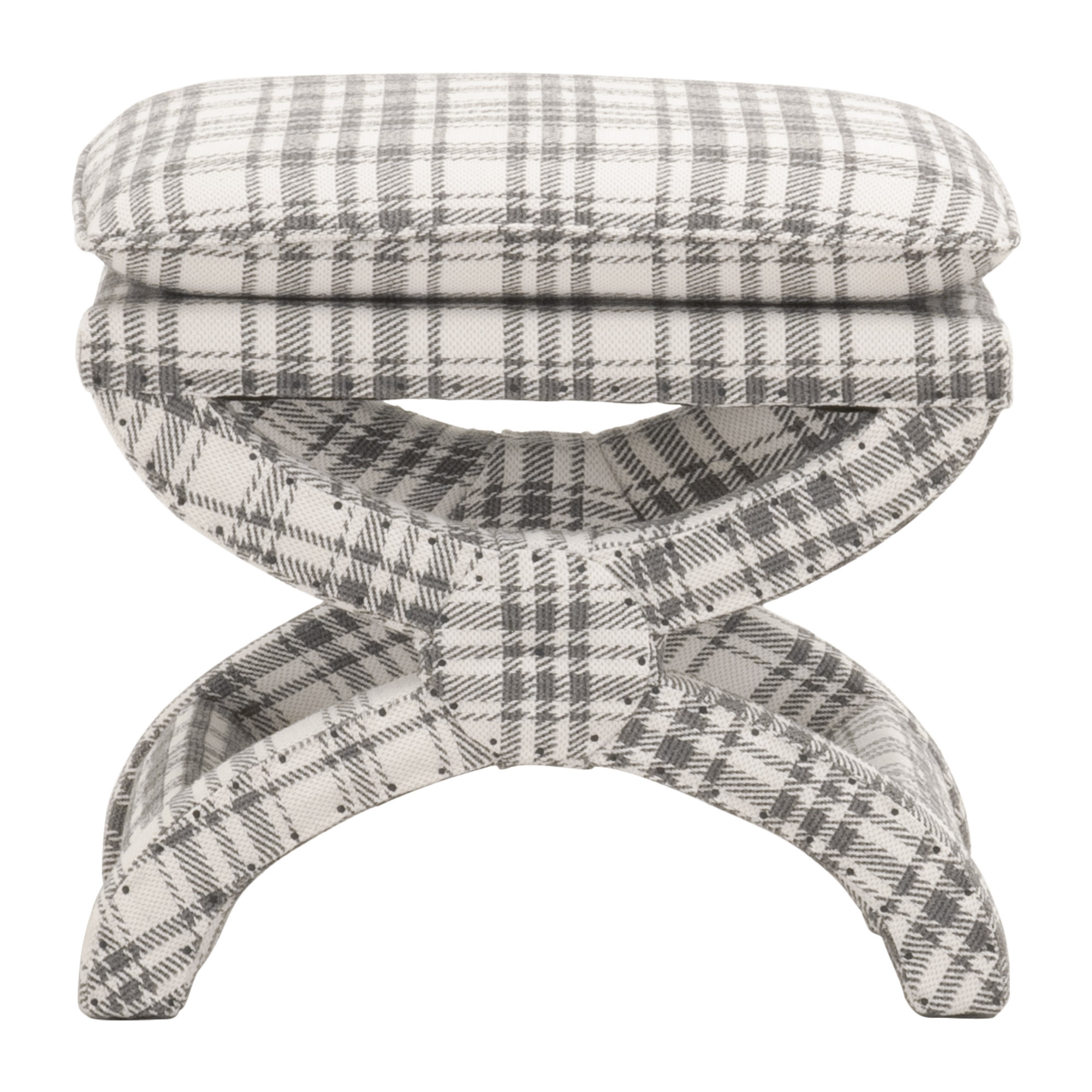 Gaston Fabric Fully Upholstered Ottoman
