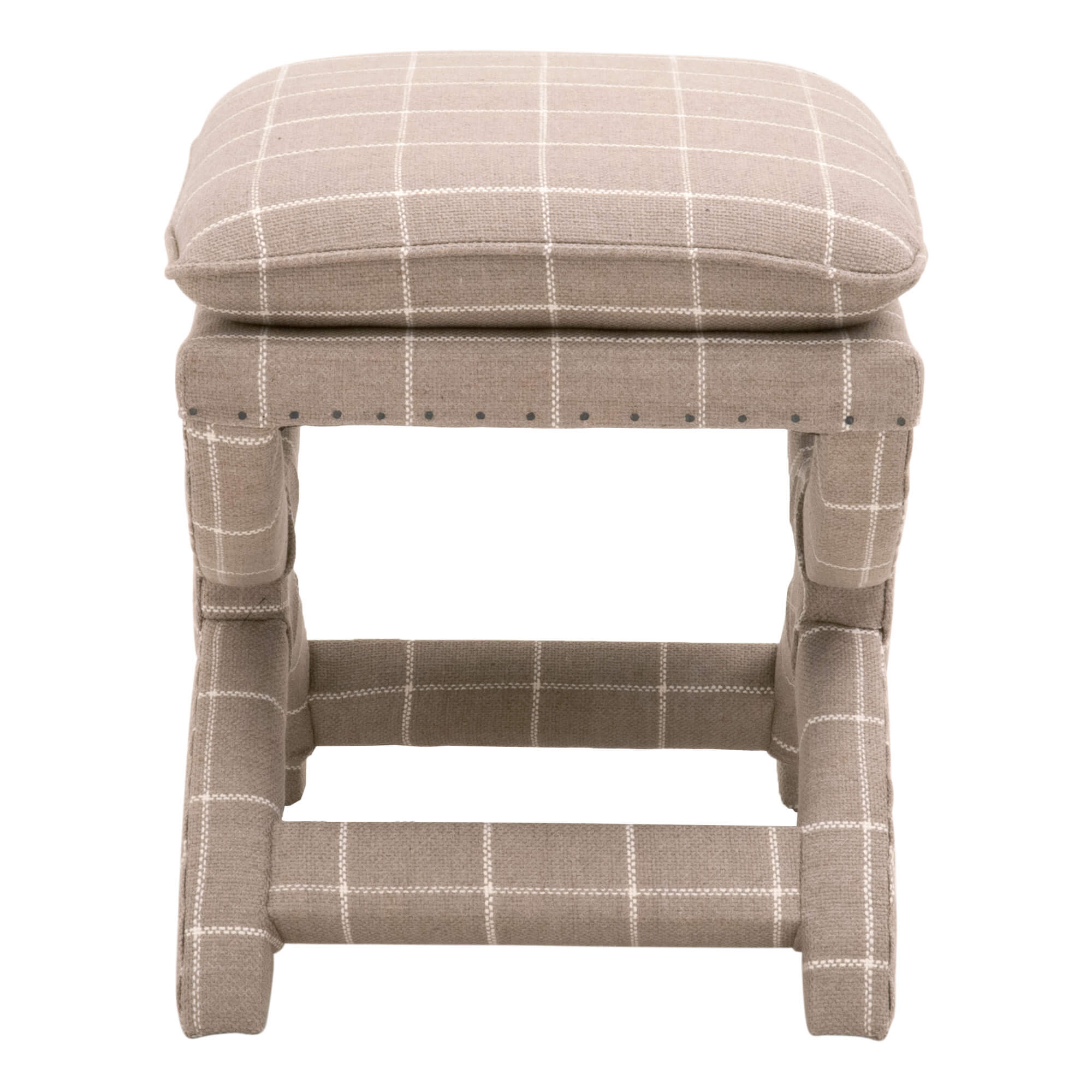 Gaston Fabric Fully Upholstered Ottoman