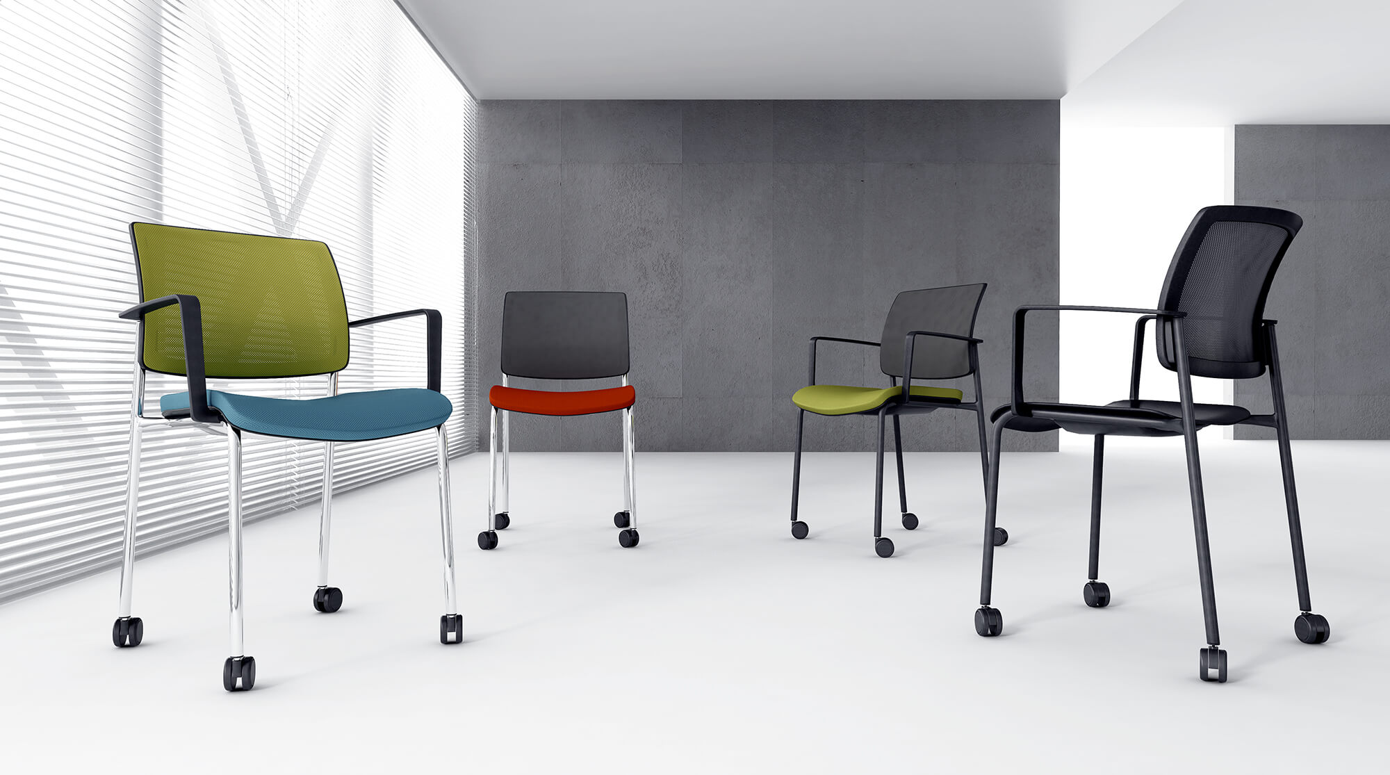 Gaya Conference Chair w/Castors