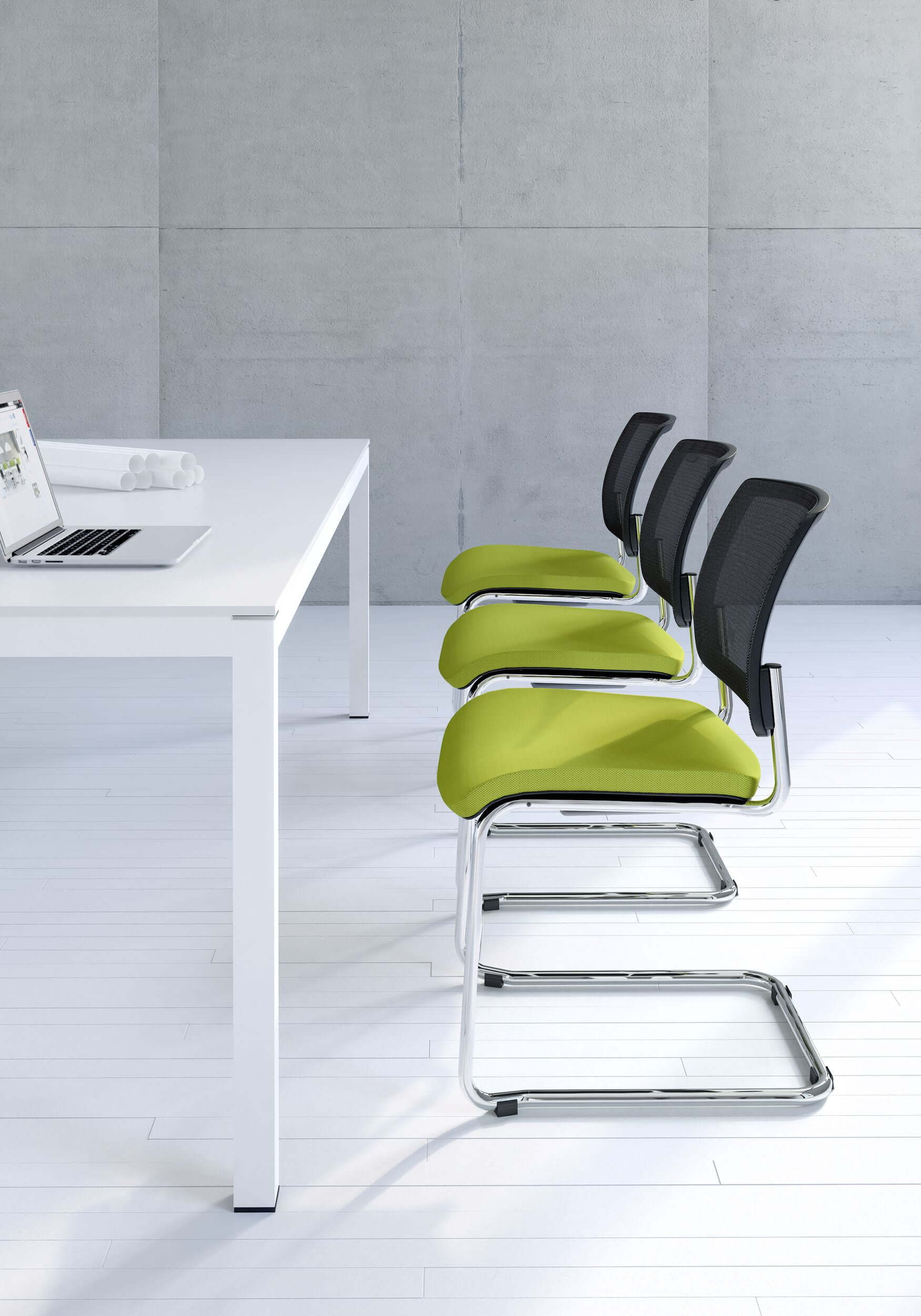 Gaya Cantilever Conference Chair w/Chrome Base