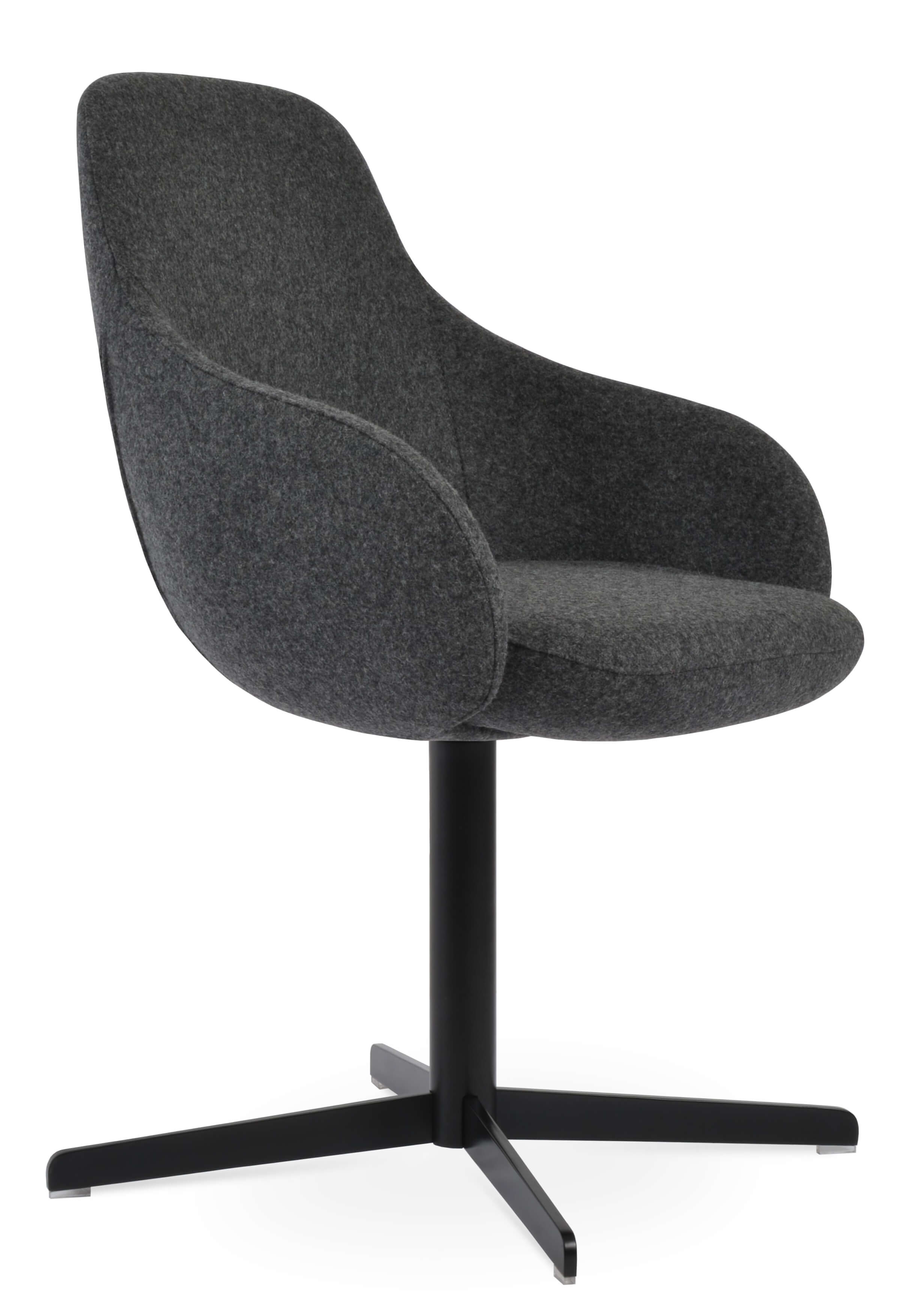 Gazel 4 Star Swivel Dining Arm Chair