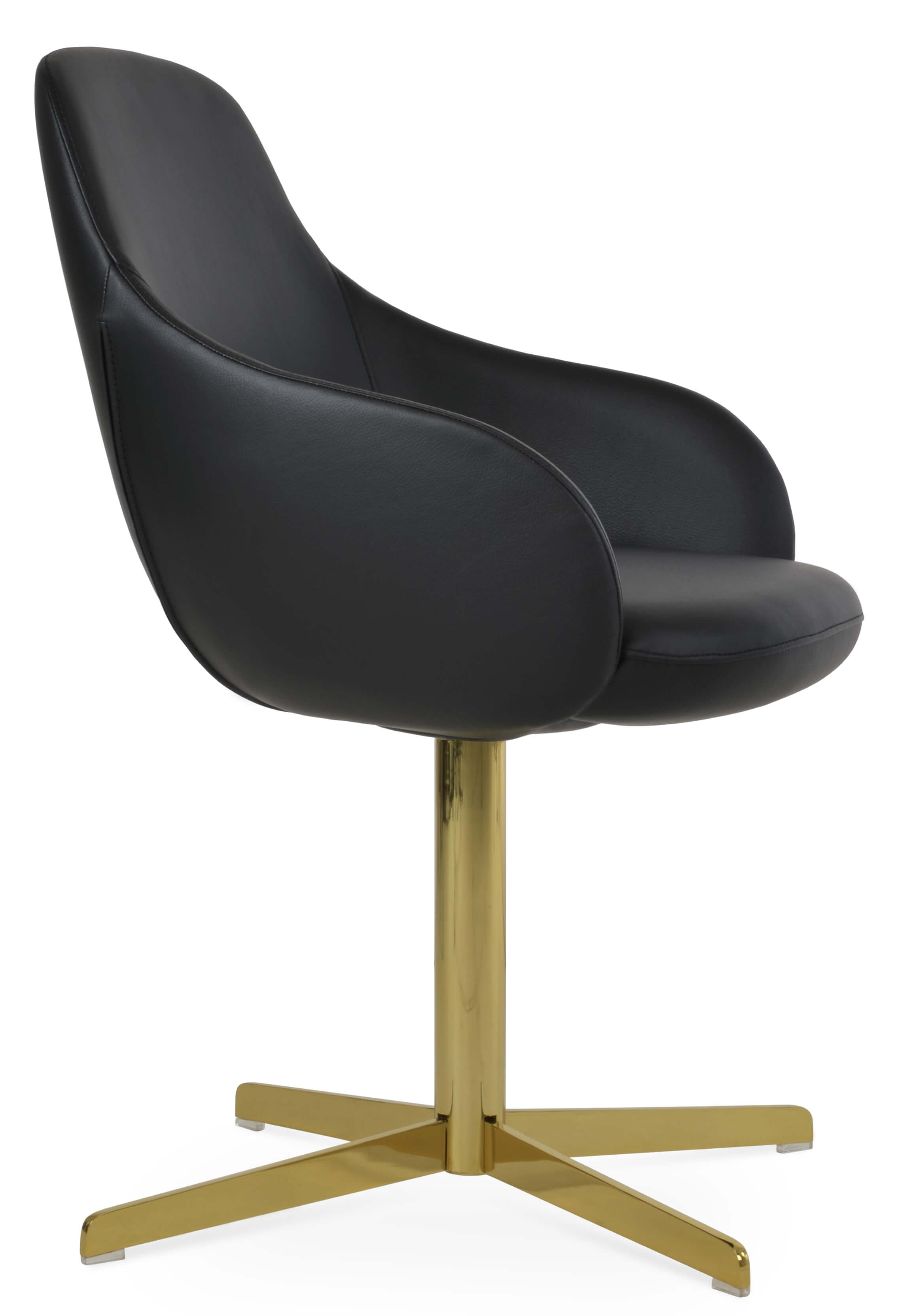 Gazel 4 Star Swivel Dining Arm Chair
