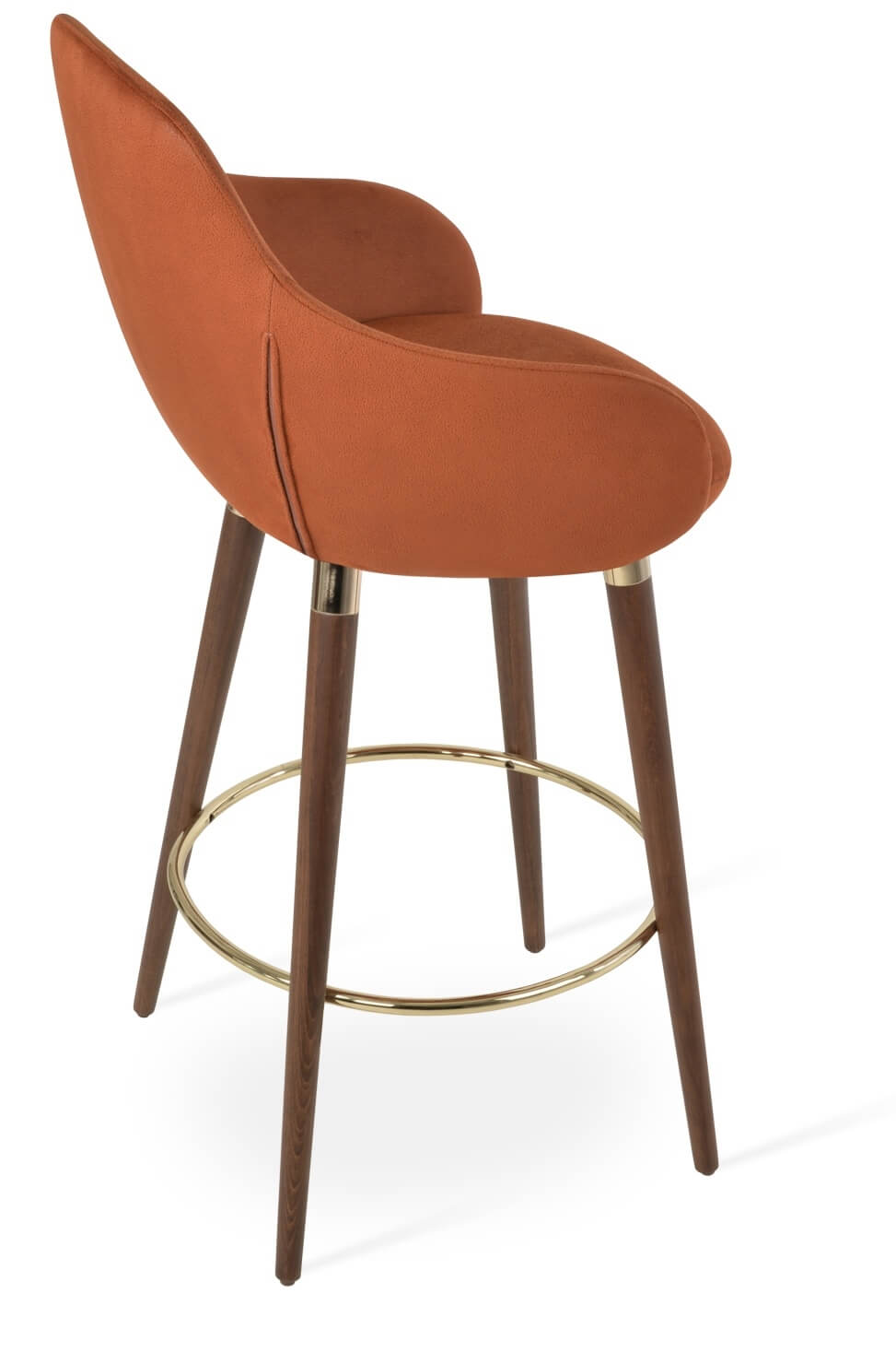 Gazel Wood Arm Barstool