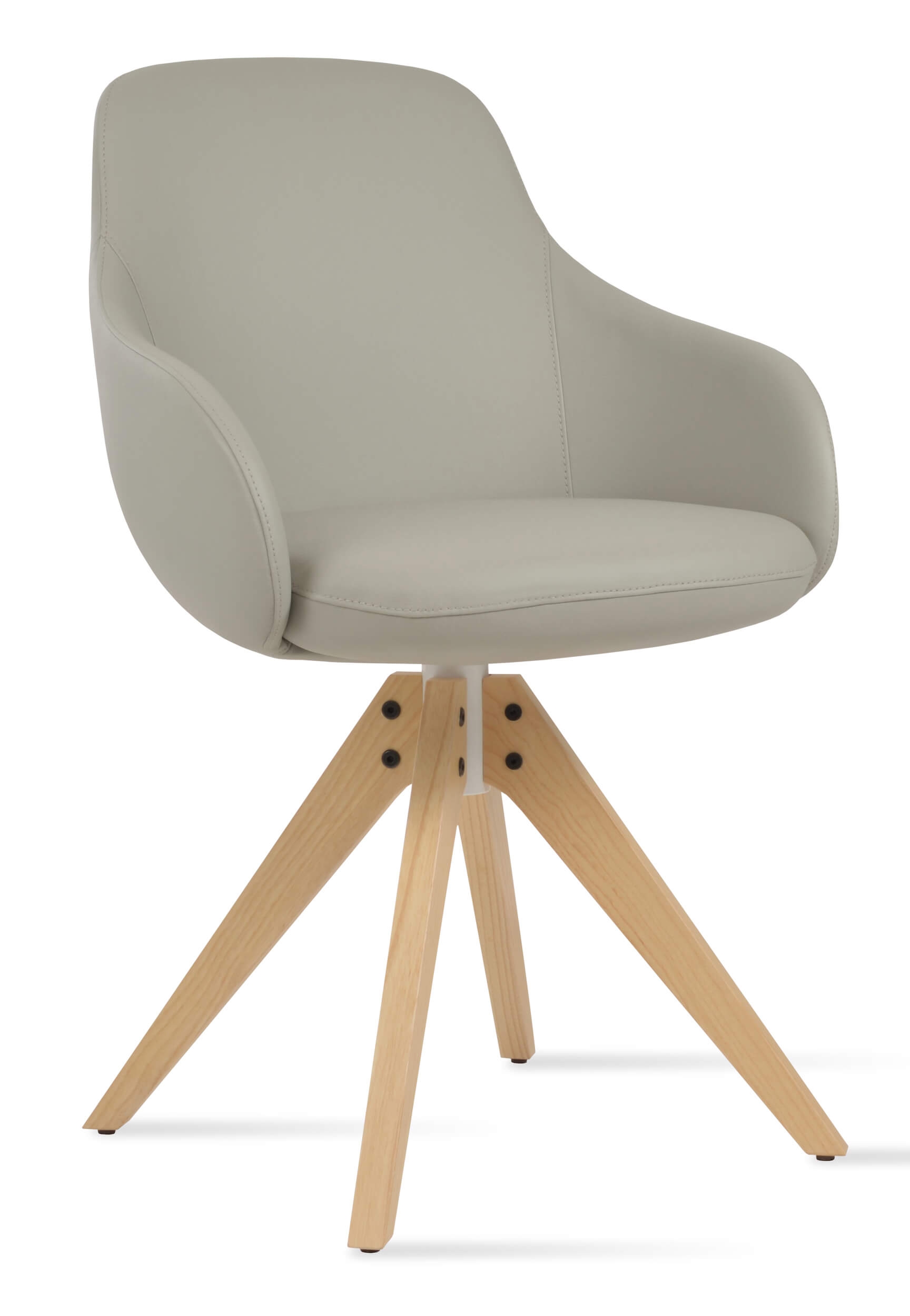 Gazel Pyramid Swivel Dining Arm Chair