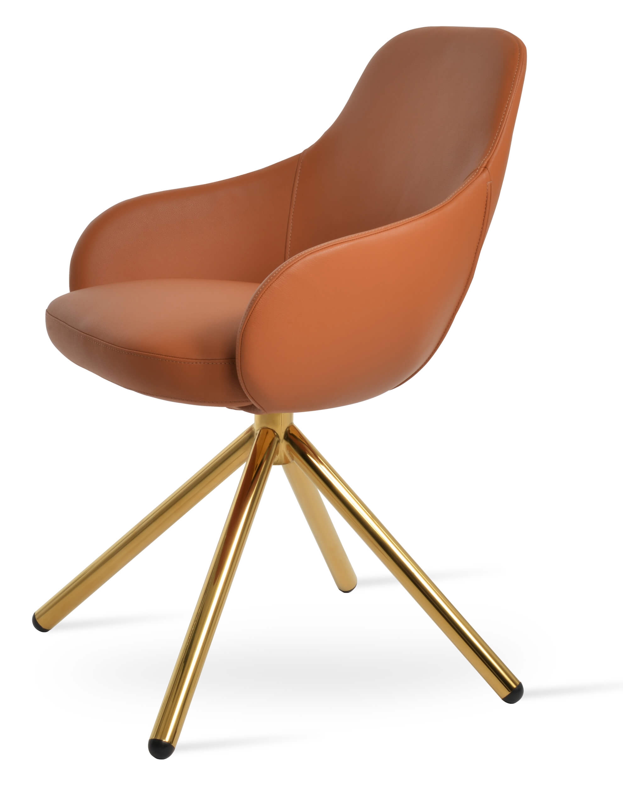 Gazel Stick Swivel Dining Arm Chair