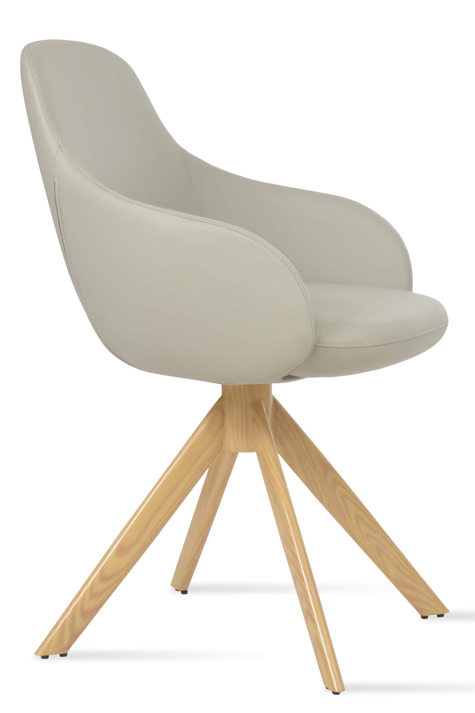 Gazel Pyramid Swivel Dining Arm Chair