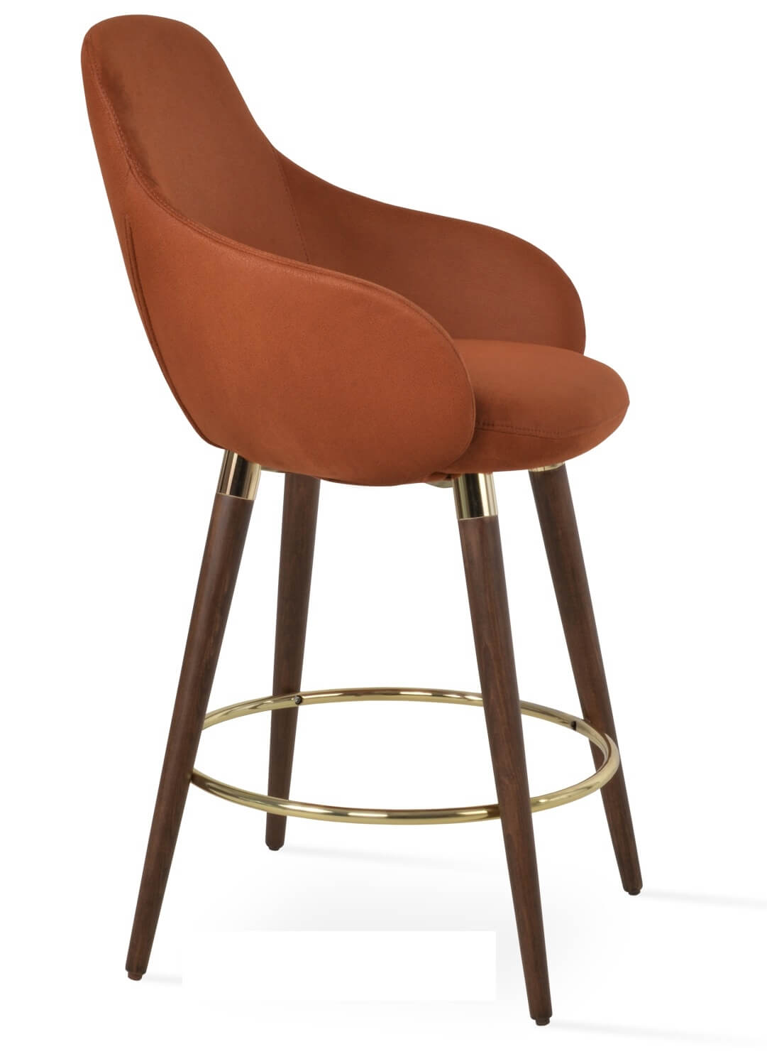 Gazel Wood Arm Counter Stool