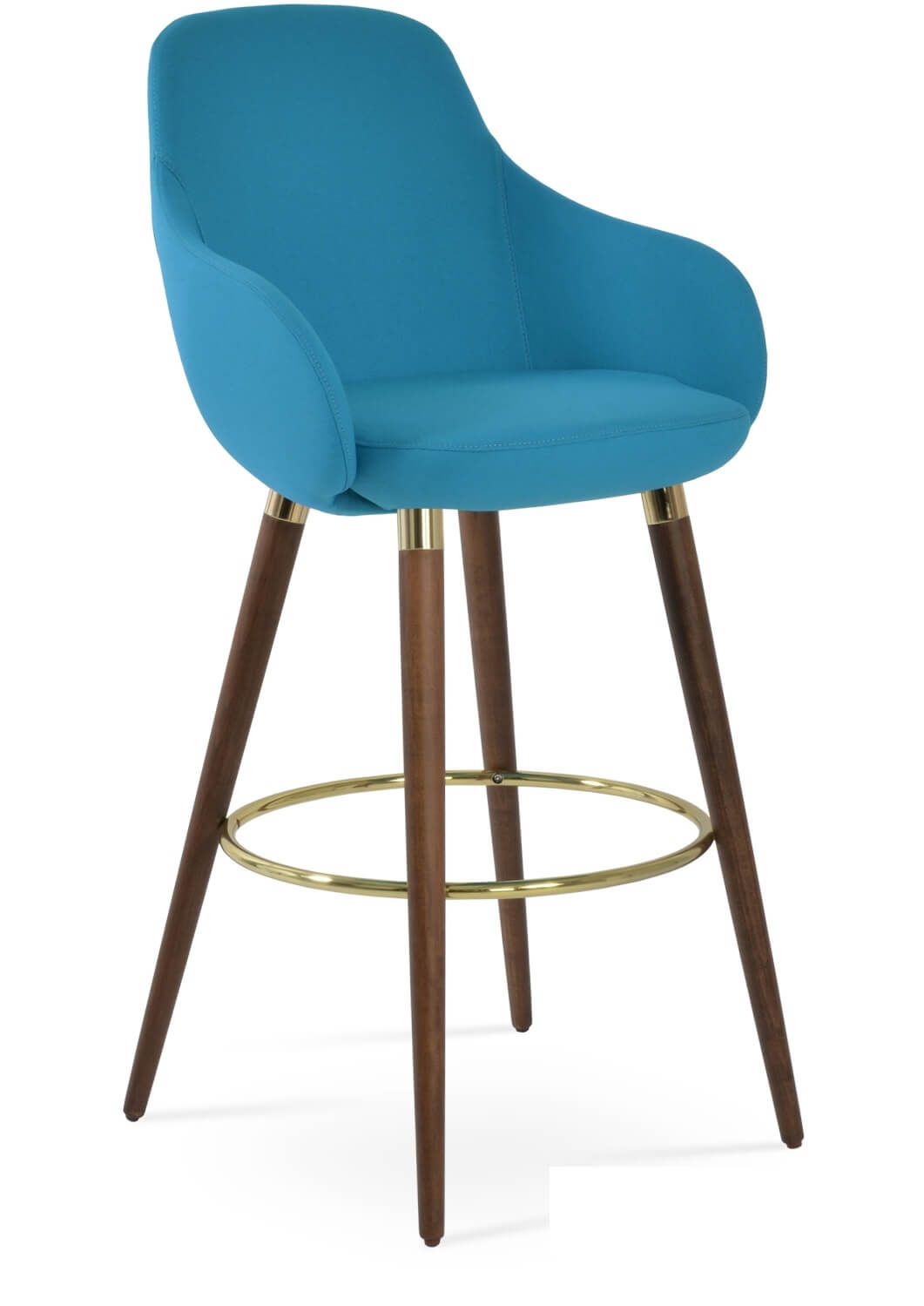 Gazel Wood Arm Barstool