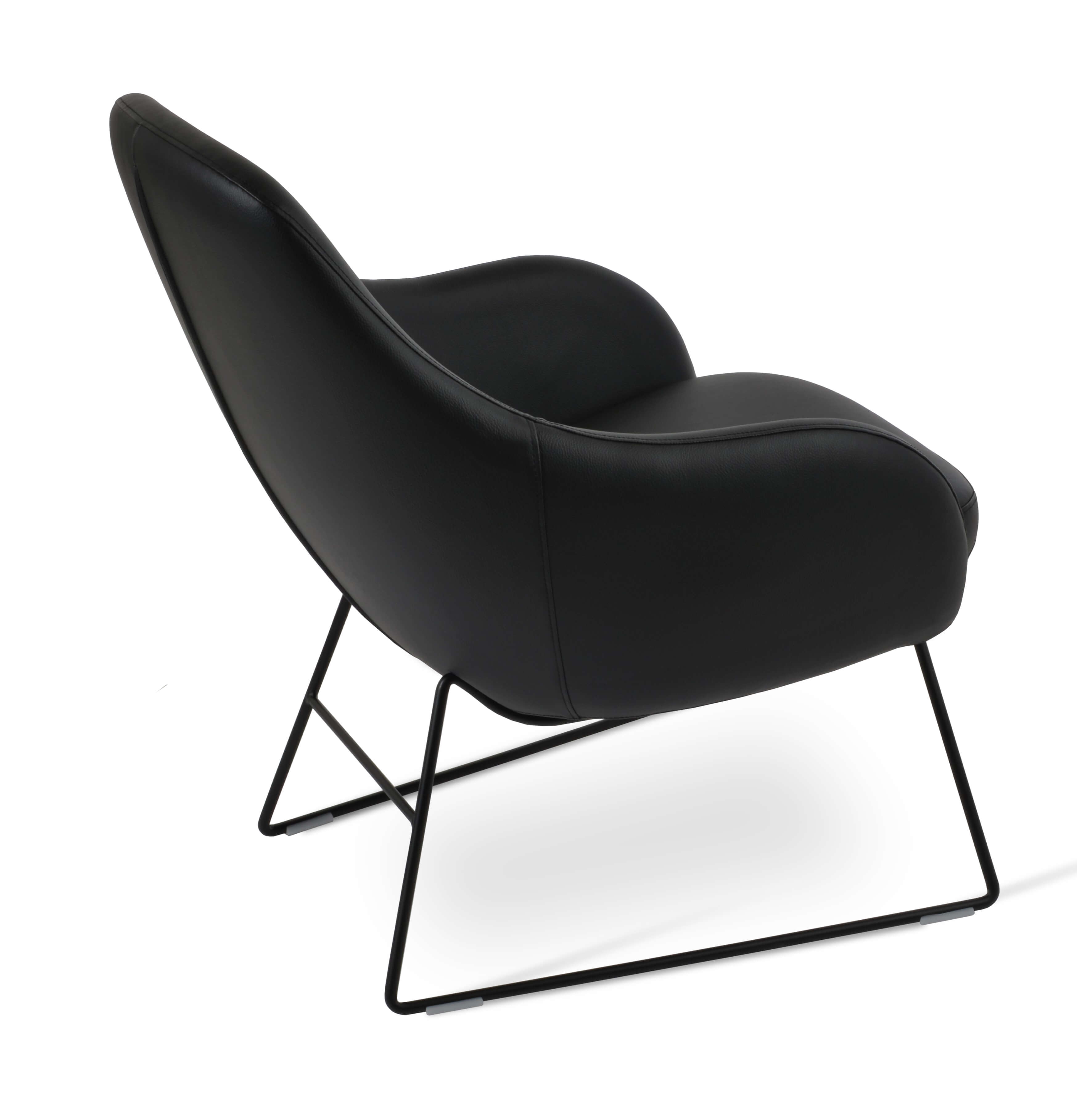 Gazel Lounge Arm Chair w/Wire Base