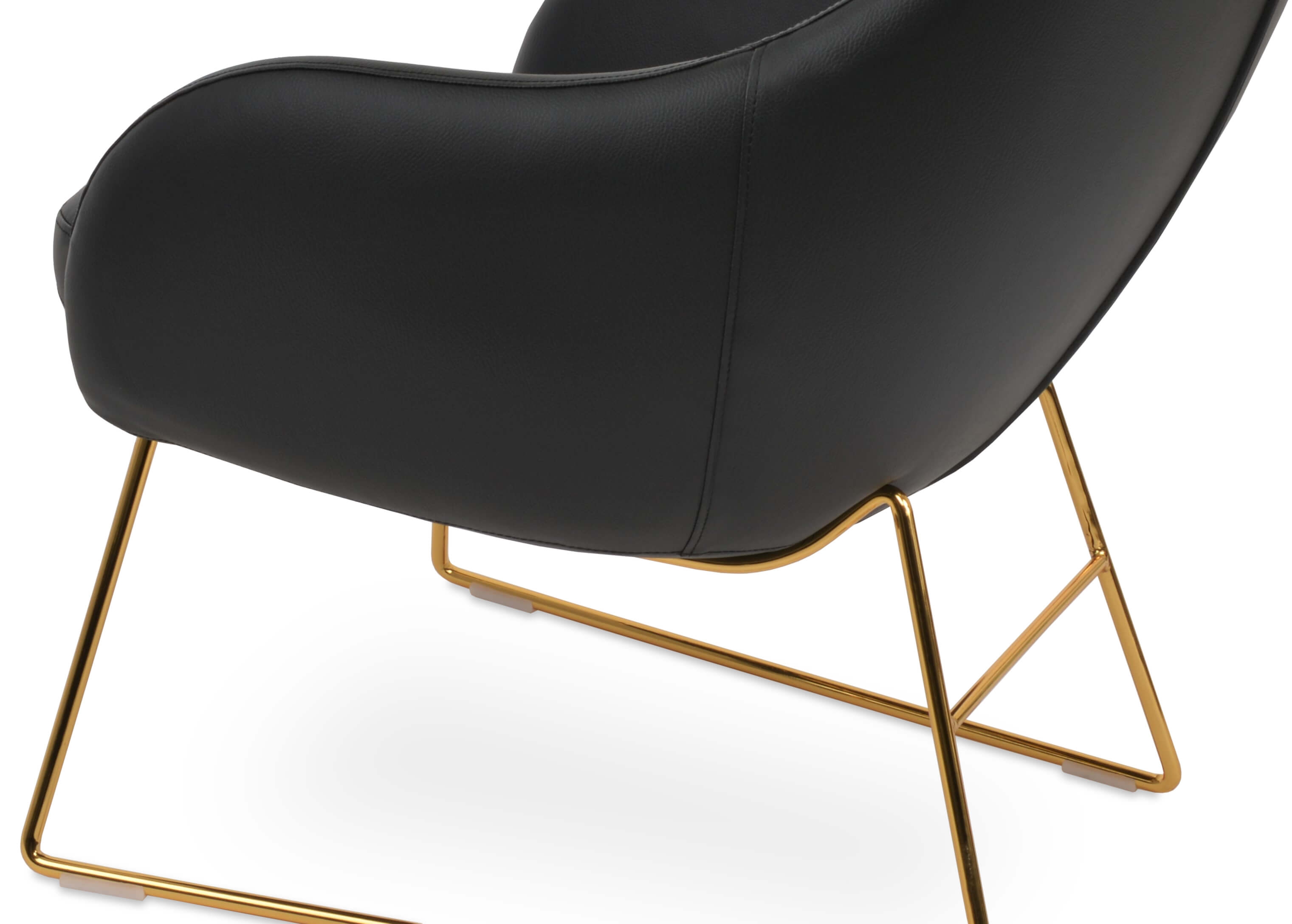 Gazel Lounge Arm Chair w/Wire Base