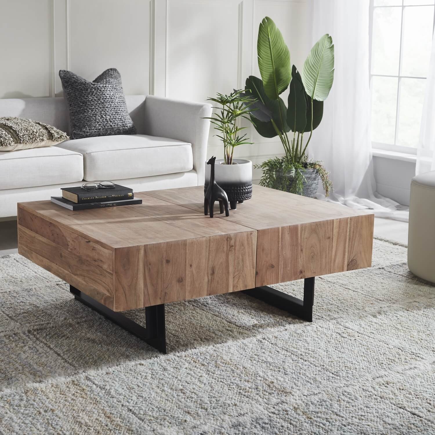 Glide Coffee Table with Sliding Top