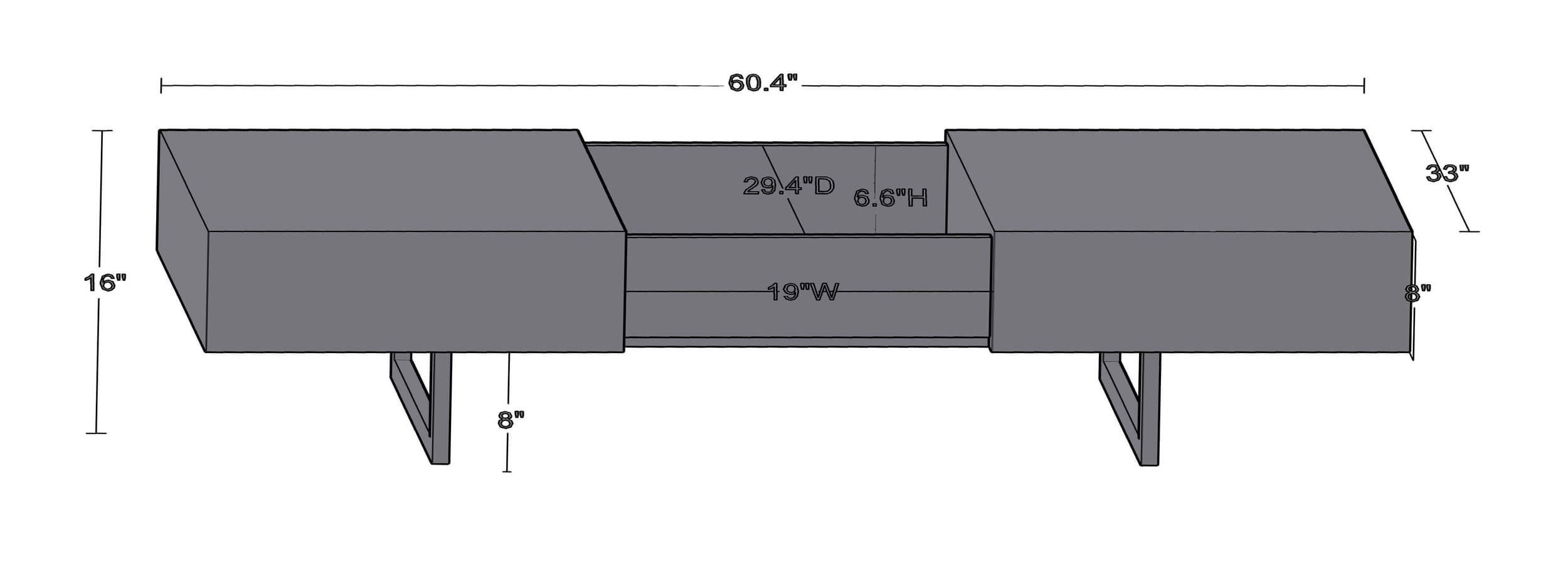 Glide Coffee Table with Sliding Top