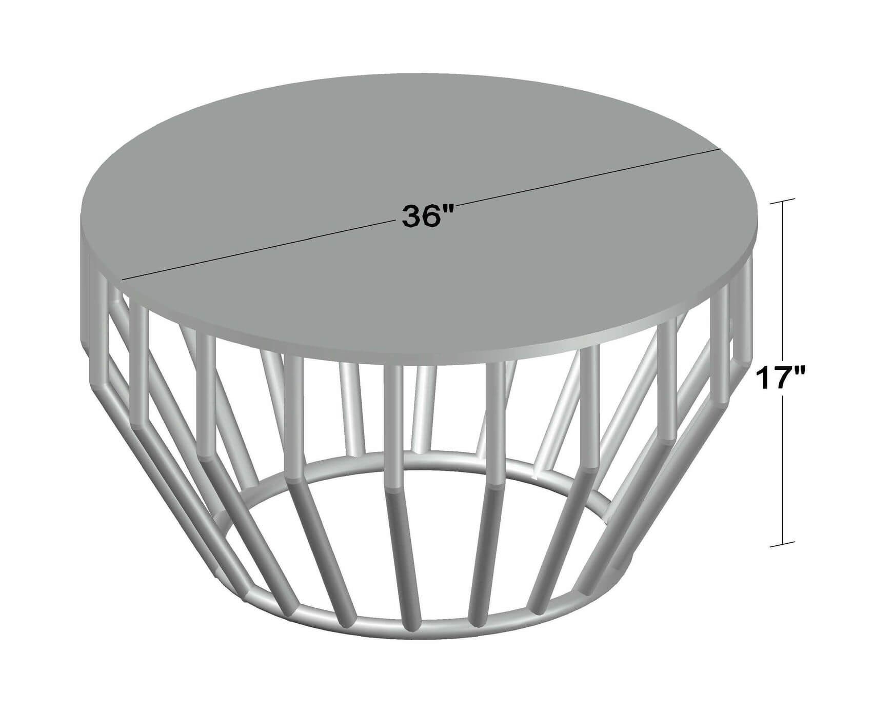 Leaf Marble Top Coffee Table