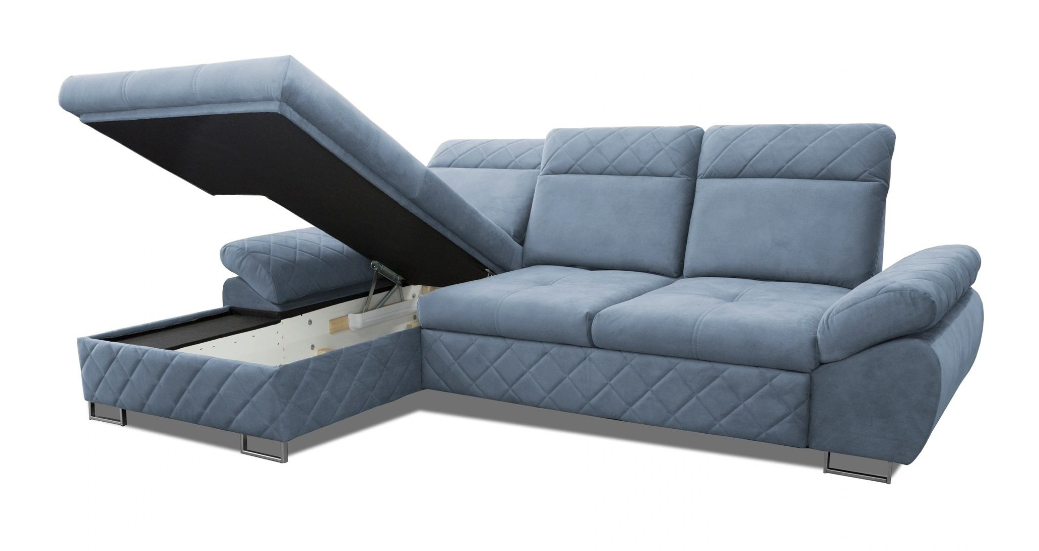 Selly Mini Fabric Convertible Storage Sectional Sofa