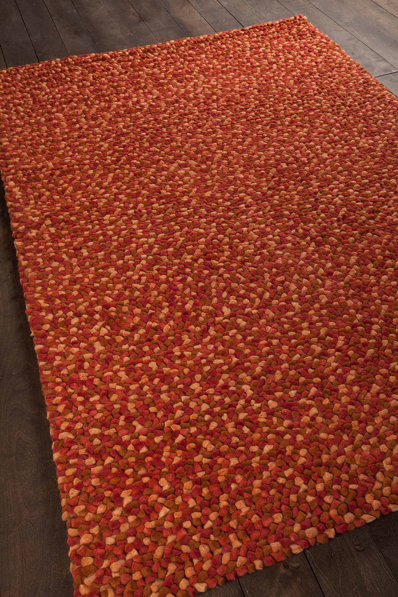 Gems Wool Rectangular Hand-woven Rug, 9' x 13'