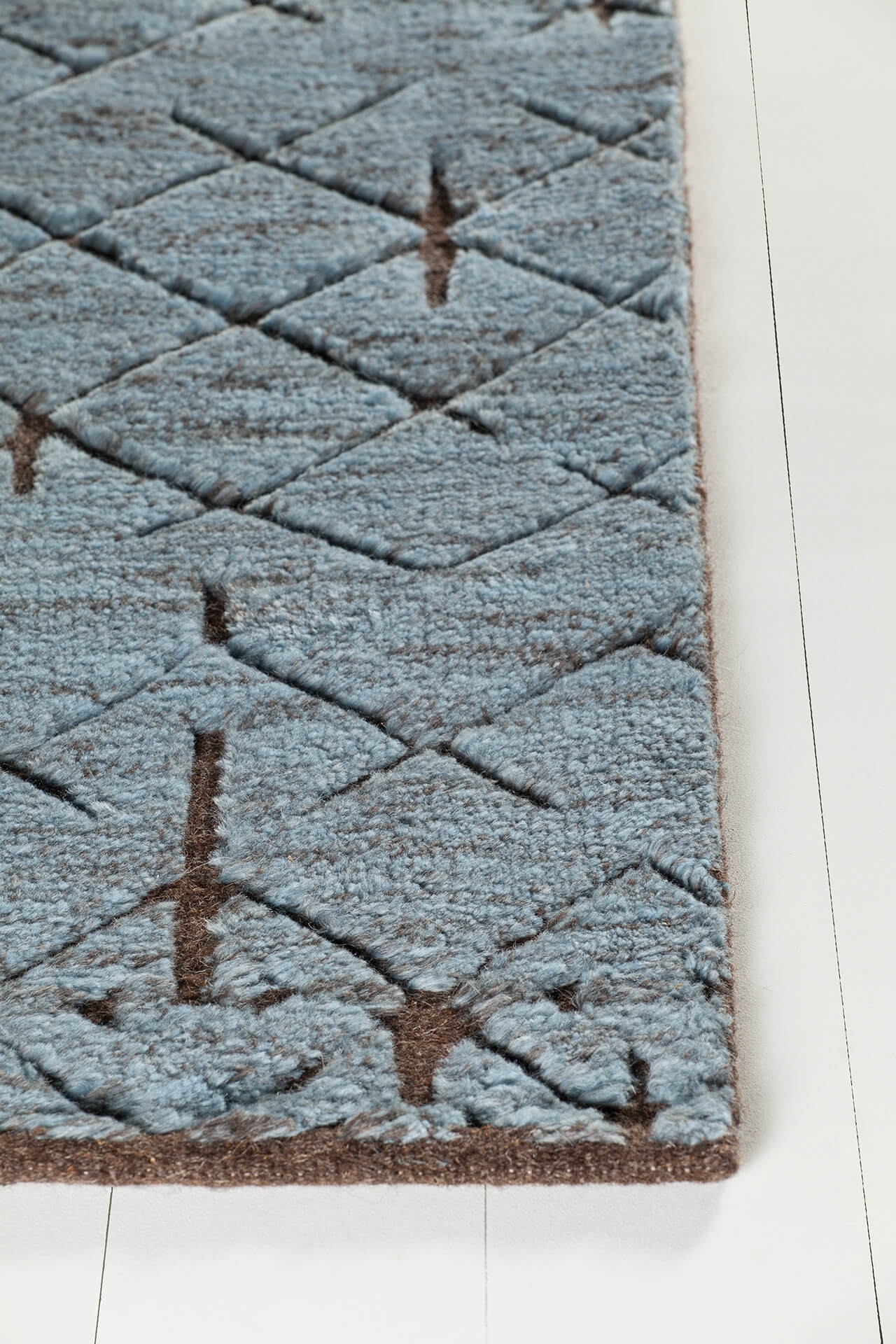 Genna Wool/Cotton Rectangular Hand-knotted Rug, 5' x 7'6"