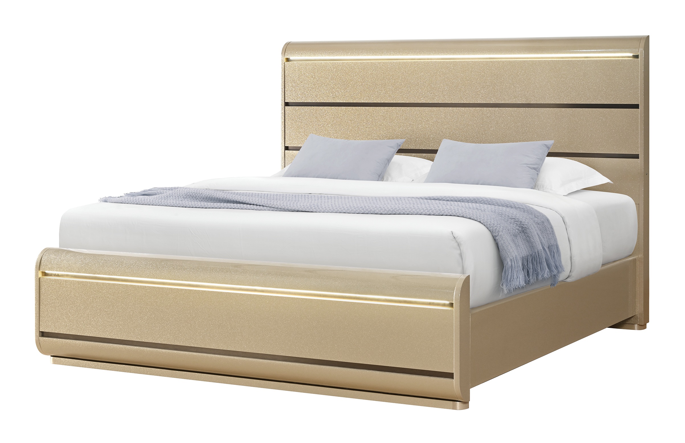 Genesis Panel Bedroom Set with LED