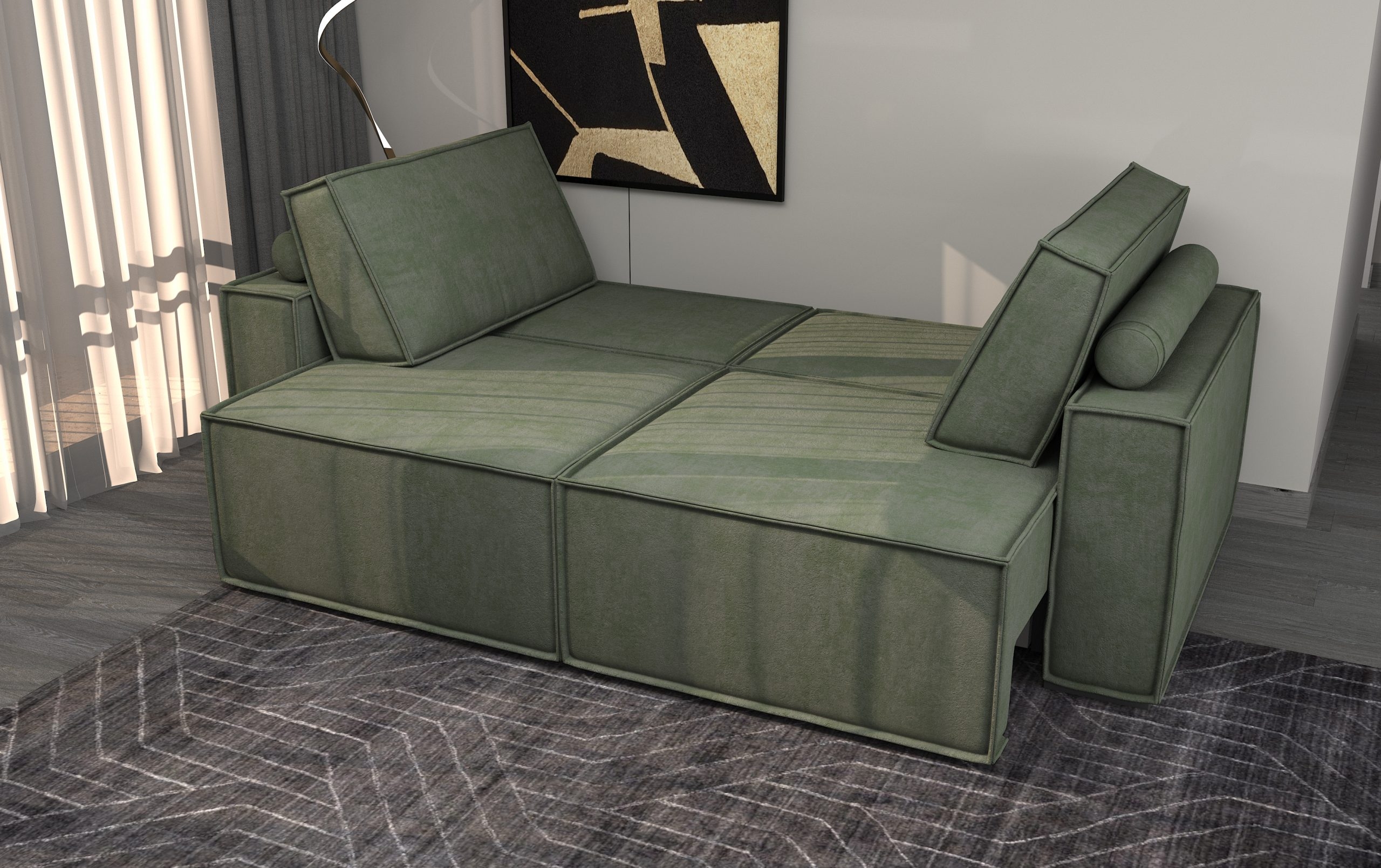 Corner sofa Noris Velutto