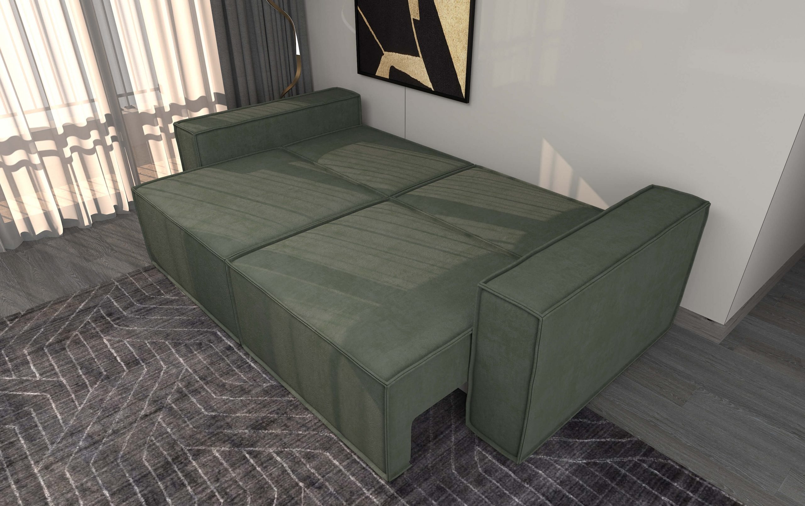 Alexander 2 straight sofa bed