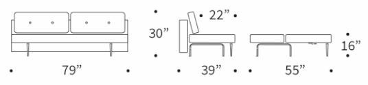 Recast Plus Fabric Sofa Bed