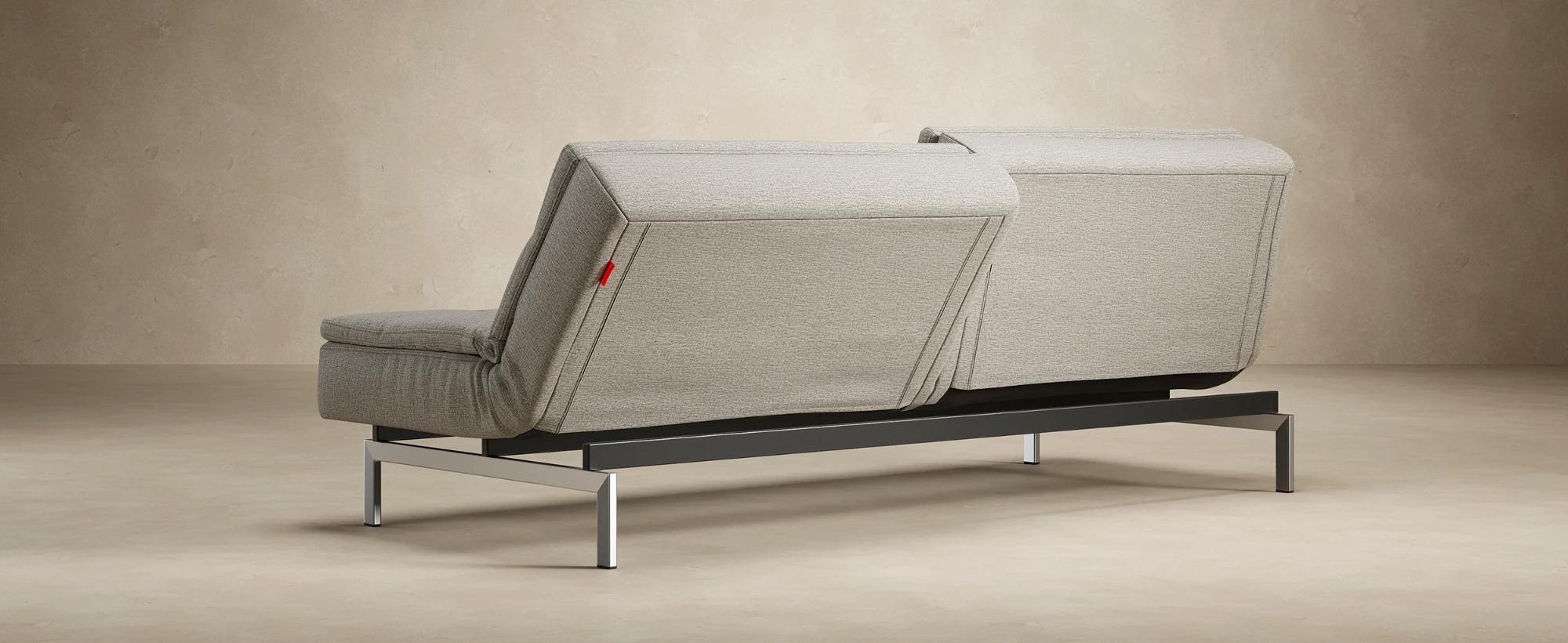 Dublexo Deluxe Fabric Sofa Bed w/Stainless Steel Legs