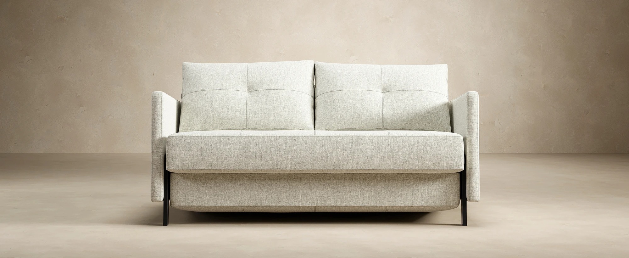 Cubed Deluxe Fabric Sofa Bed w/Arms