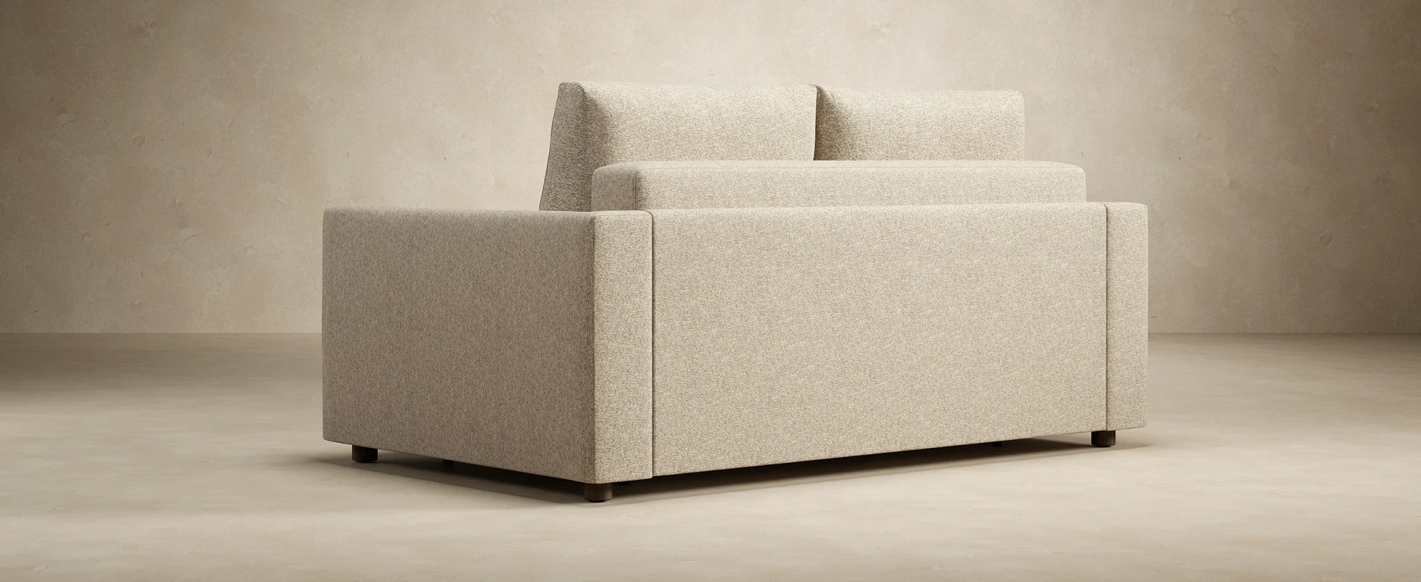 Neah Polyester King Sofa Bed w/Curved Arm Rests