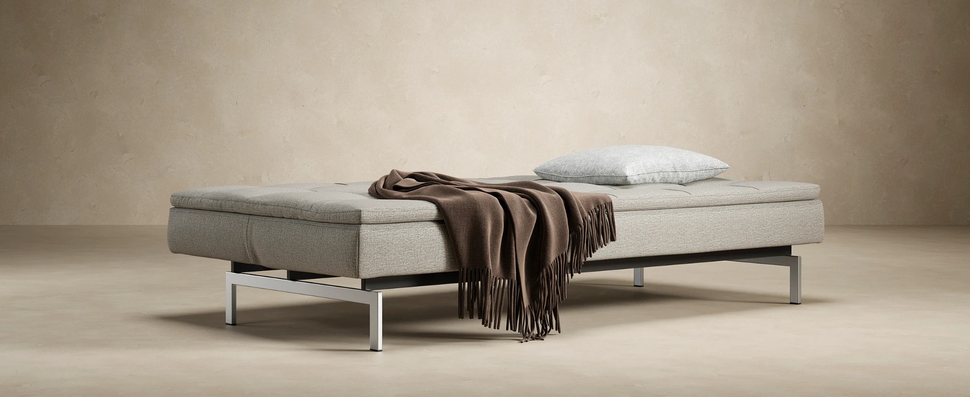 Dublexo Deluxe Fabric Sofa Bed w/Stainless Steel Legs