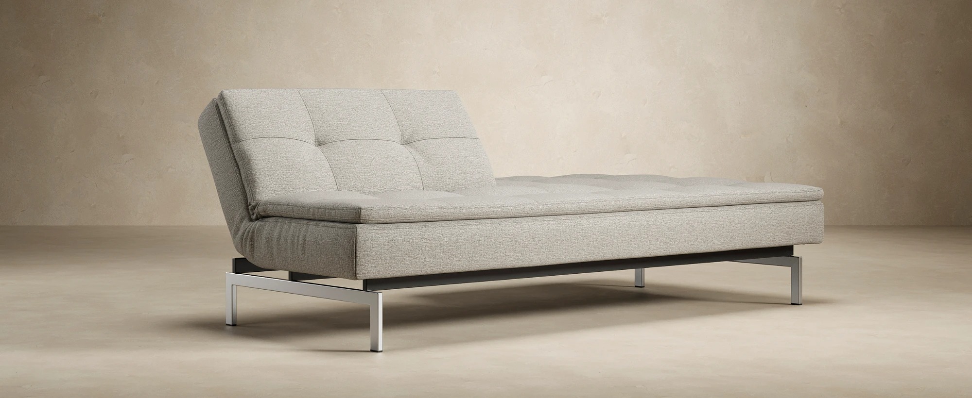 Dublexo Deluxe Fabric Sofa Bed w/Stainless Steel Legs