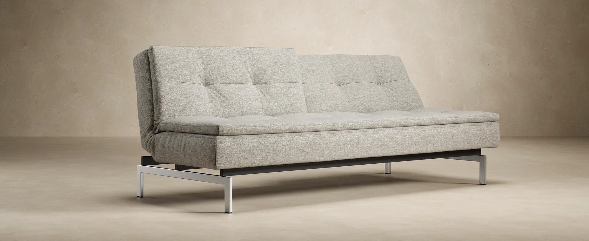 Dublexo Deluxe Fabric Sofa Bed w/Stainless Steel Legs