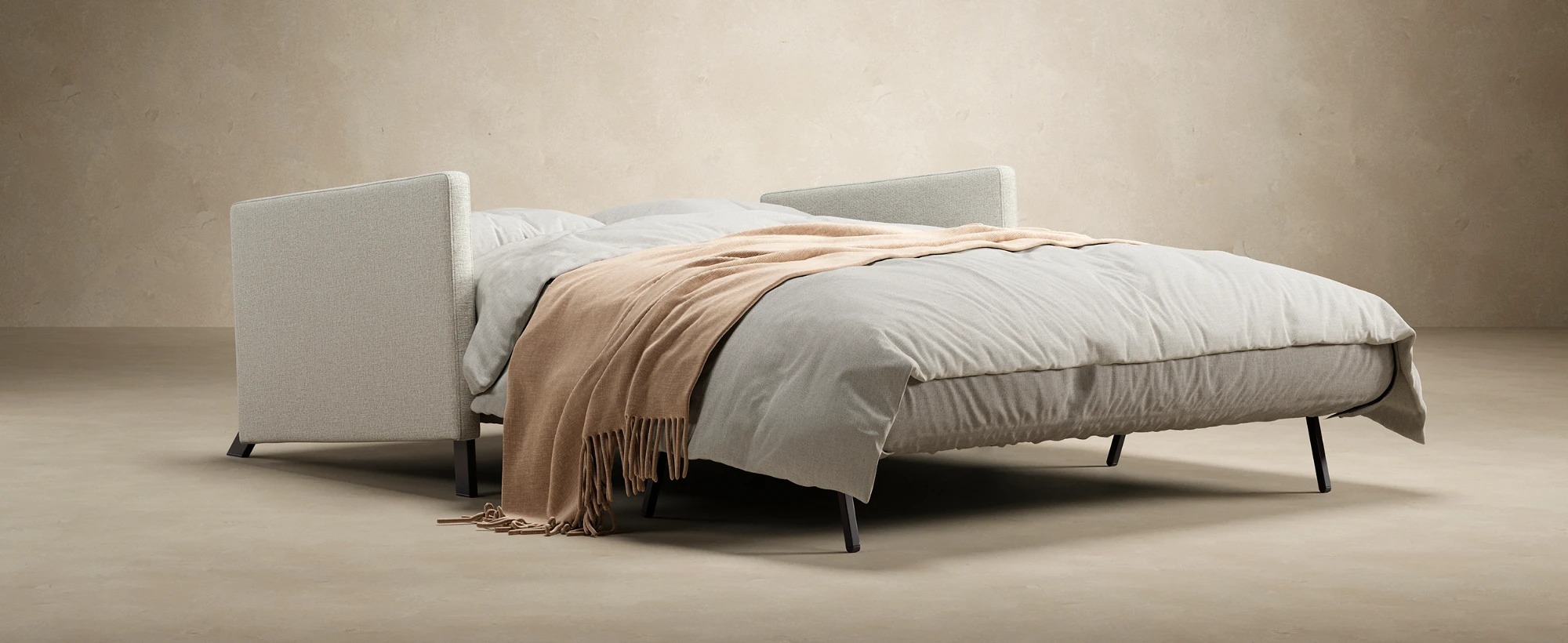 Cubed Deluxe Fabric Sofa Bed w/Arms
