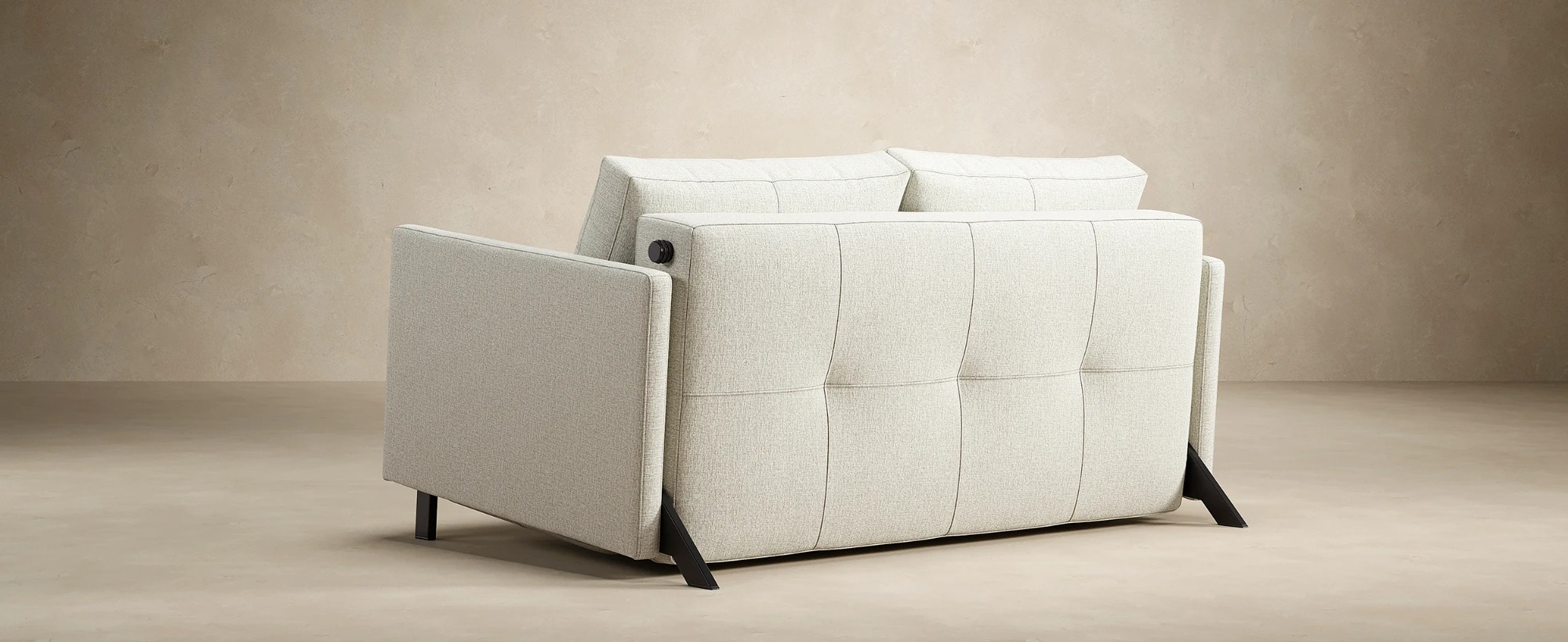 Cubed Deluxe Fabric Sofa Bed w/Arms