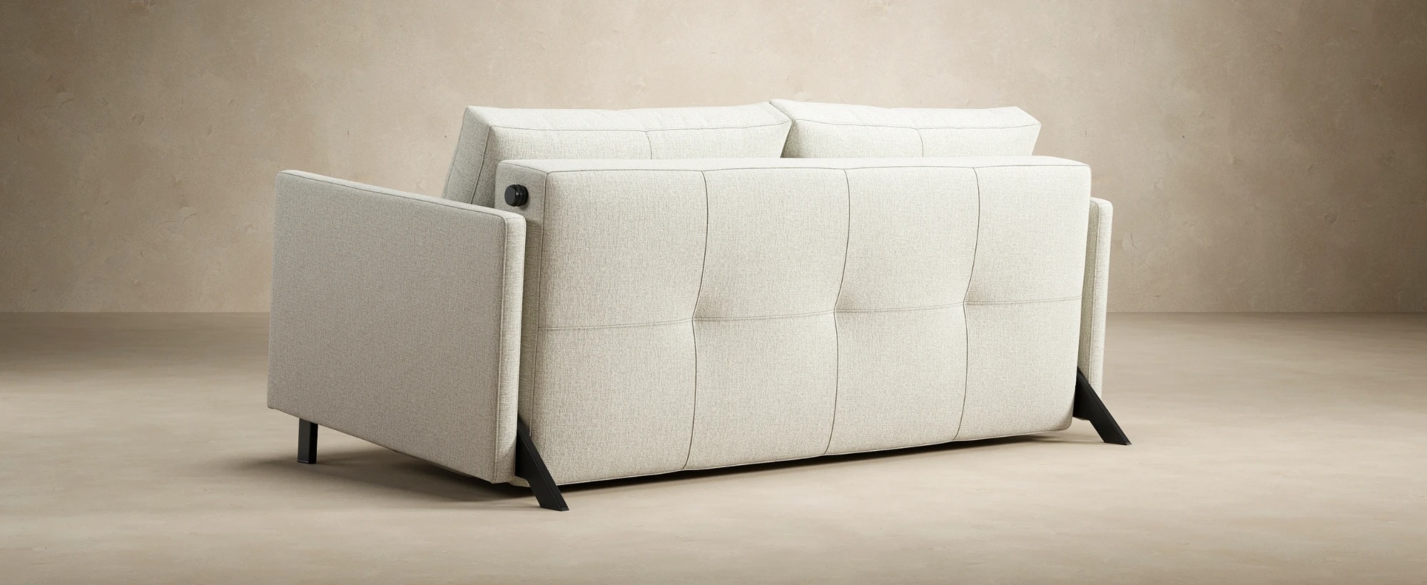 Cubed Deluxe Fabric Sofa Bed w/Arms