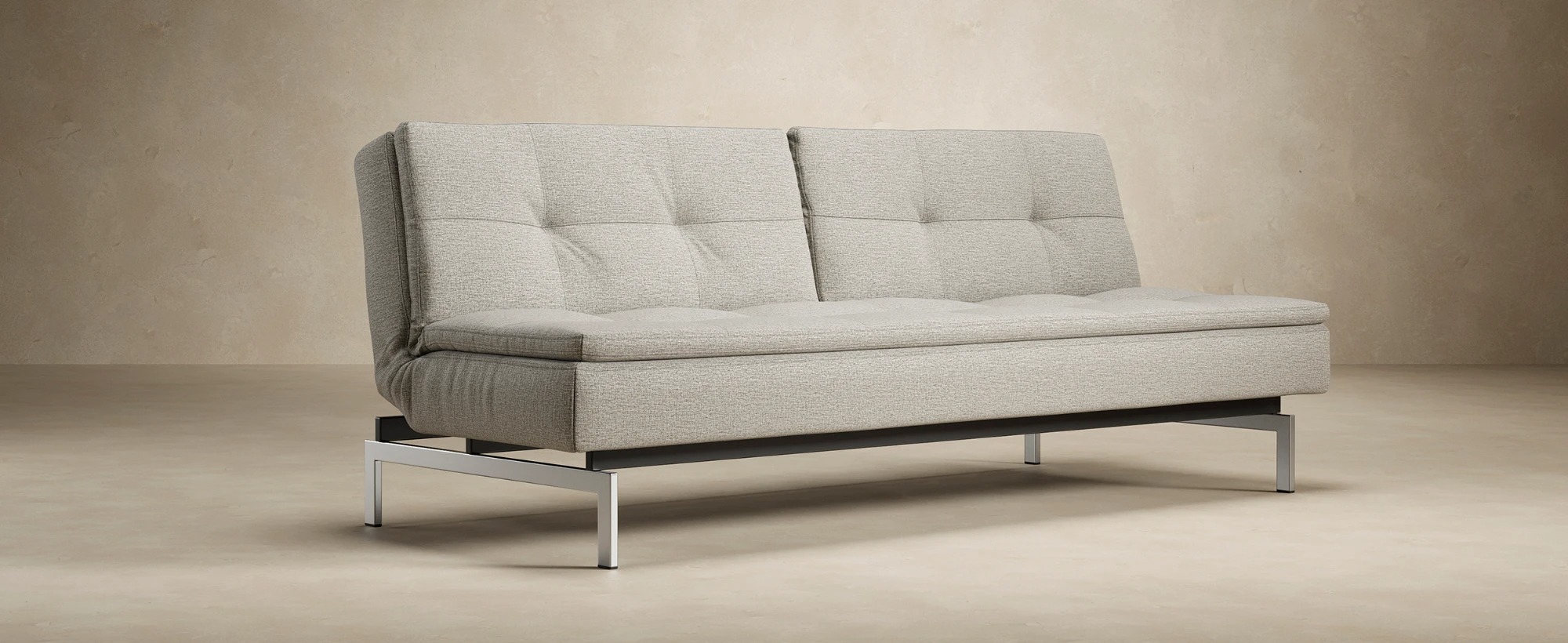 Dublexo Deluxe Fabric Sofa Bed w/Stainless Steel Legs